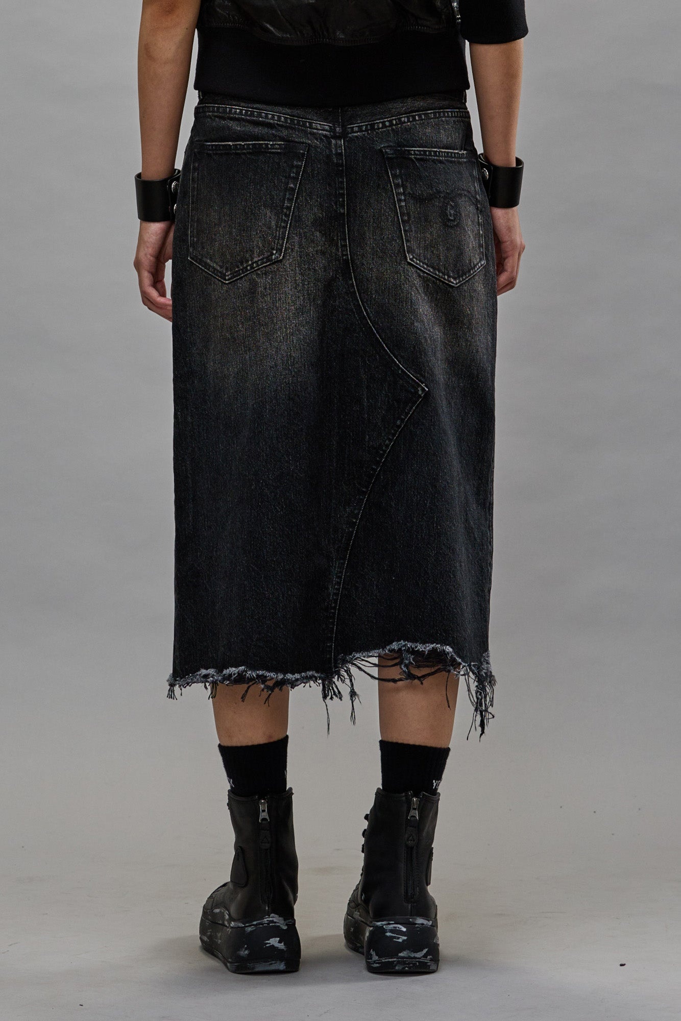 スカート R13 FW24 'Jesse' skirt (R13WD100D239D ARVINBLACK) r13-jesse-skirt-garnet-blue-