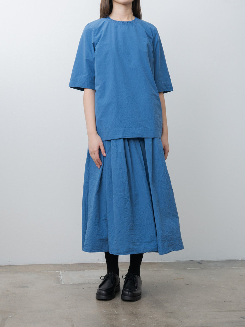 CASEY/CASEY Simple Top CHALK POPLIN - Medium Blue outlook