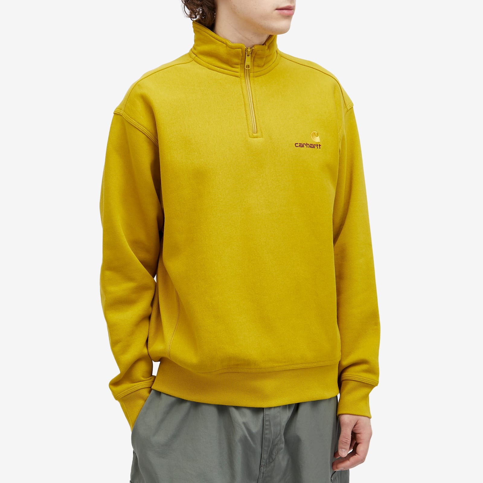 Carhartt WIP Half Zip American Script Crew Sweat - 2