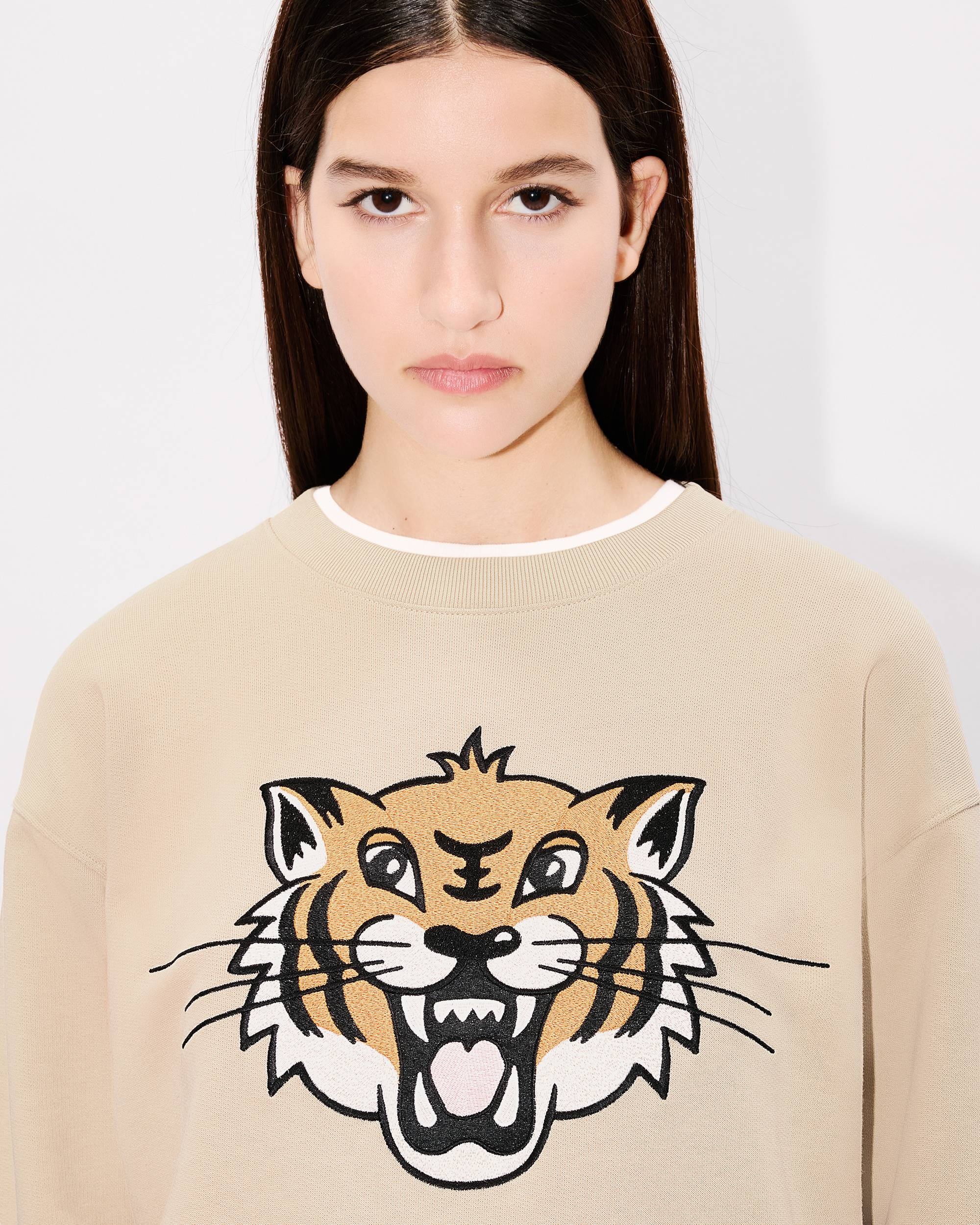 'KENZO Happy Tiger' embroidered sweatshirt in cotton - 6