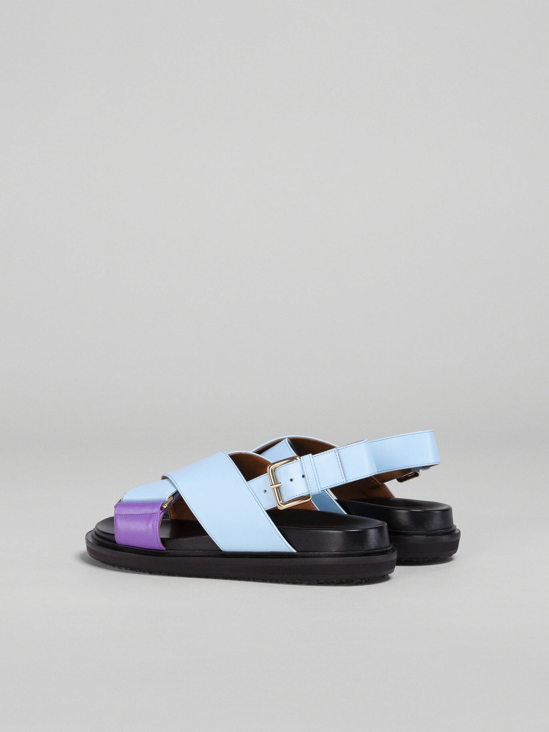 SKY BLUE AND PURPLE LEATHER FUSSBETT - 3