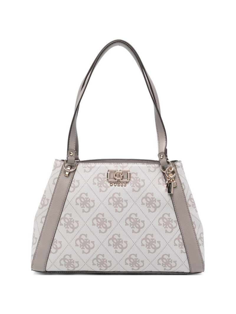 Karnilla monogram-pattern leather tote bag 1