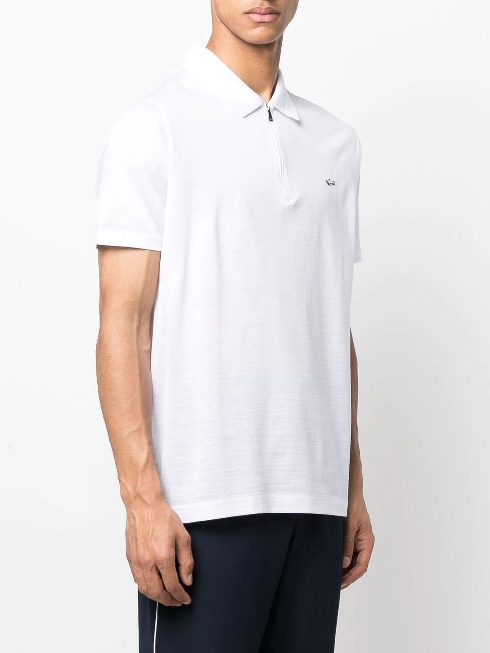 zip-fastening polo shirt - 3