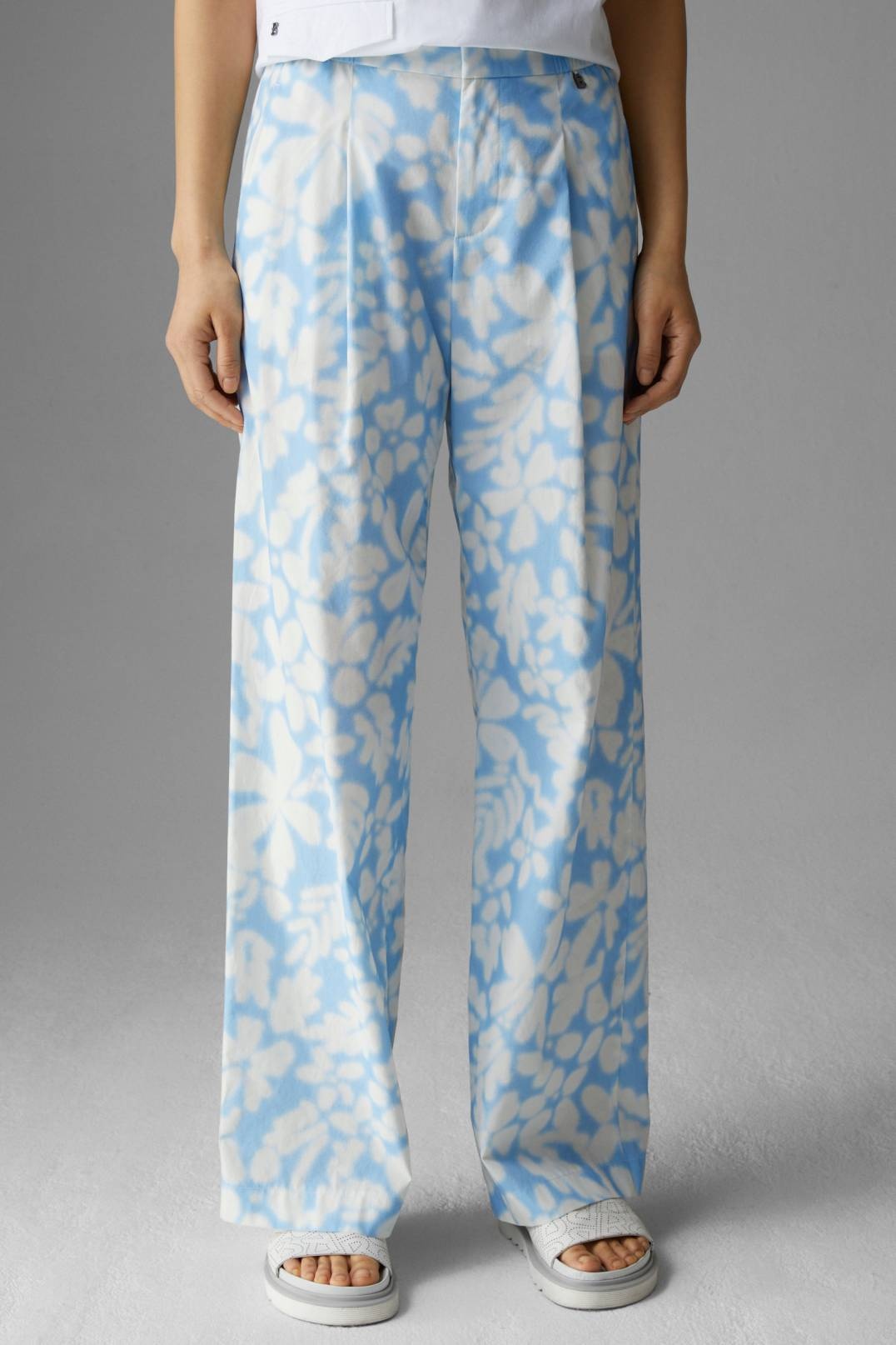 NIA MARLENE PANTS IN LIGHT BLUE/OFF-WHITE - 2