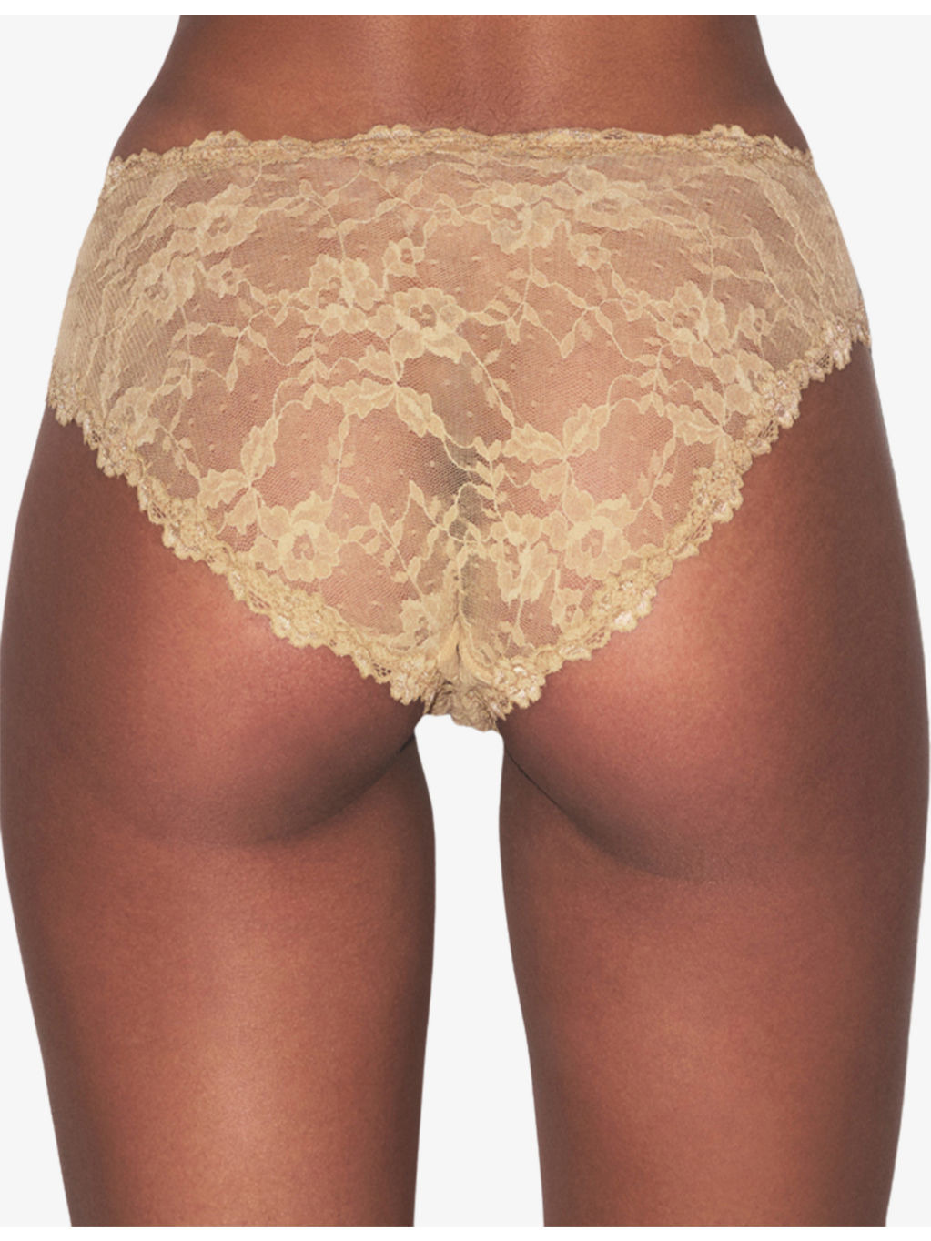 Rosette-Trim Floral Stretch-Lace Briefs - 5