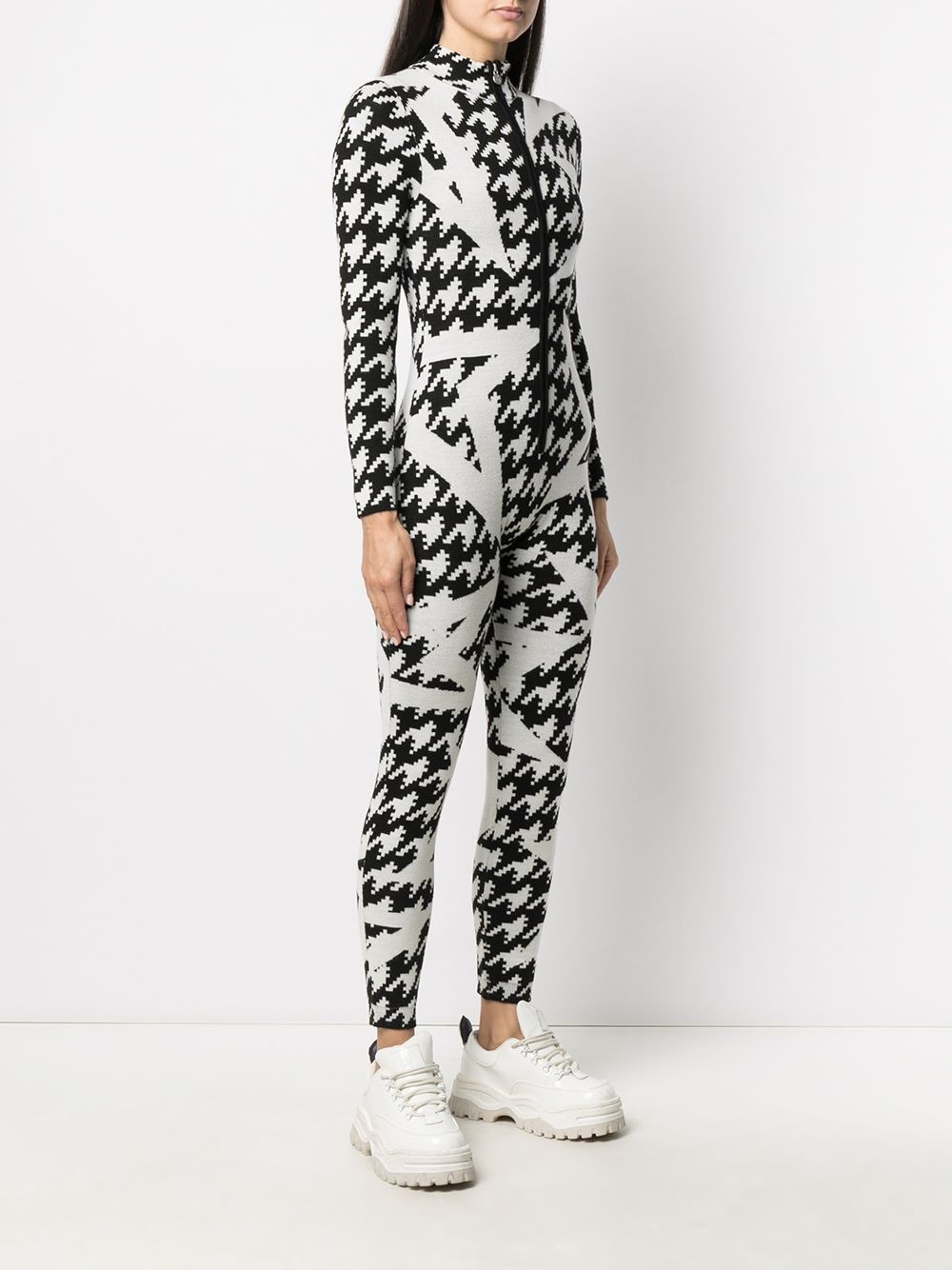 star motif knitted jumpsuit - 3