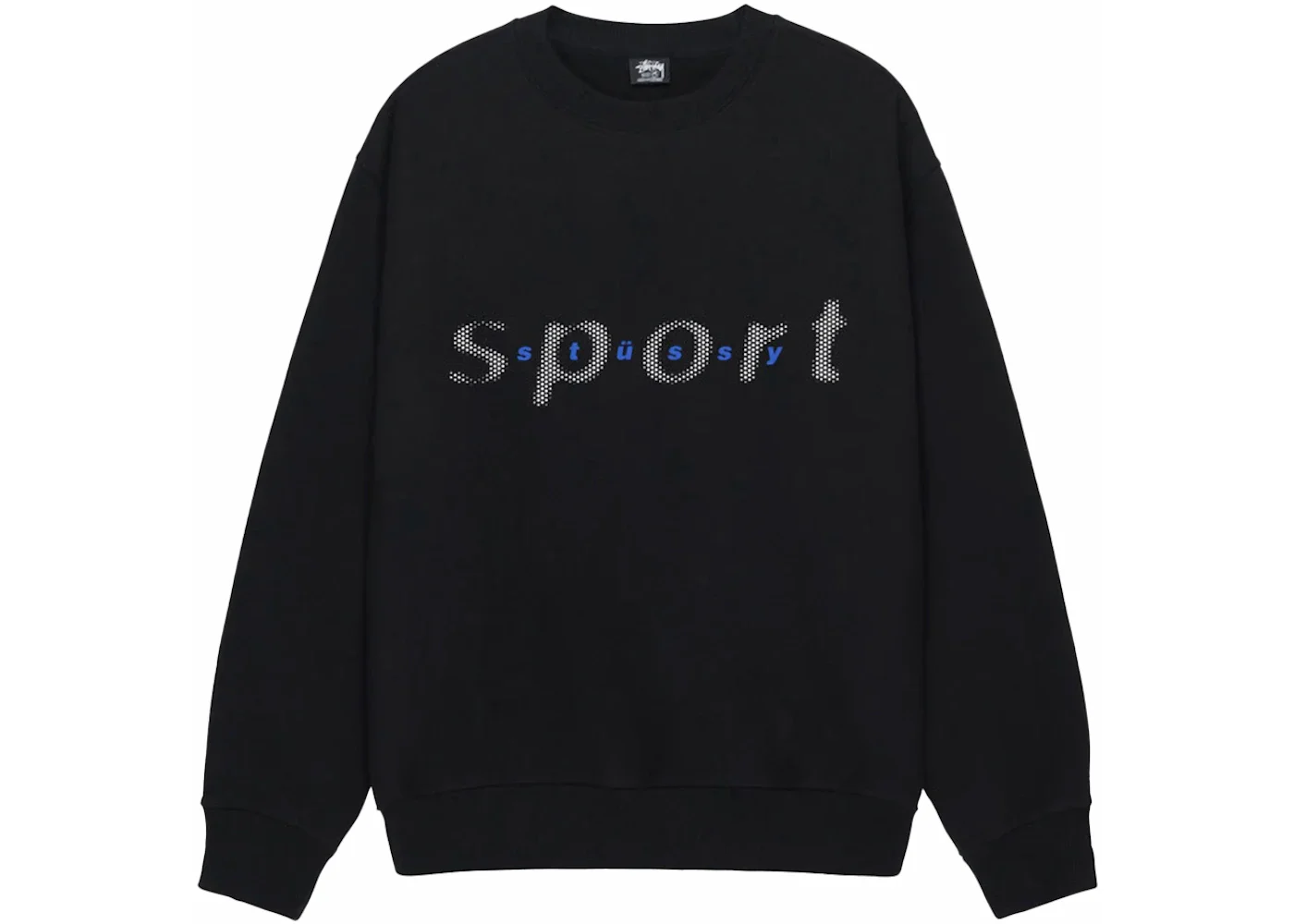 Stussy Dot Sport Crew Black - 1