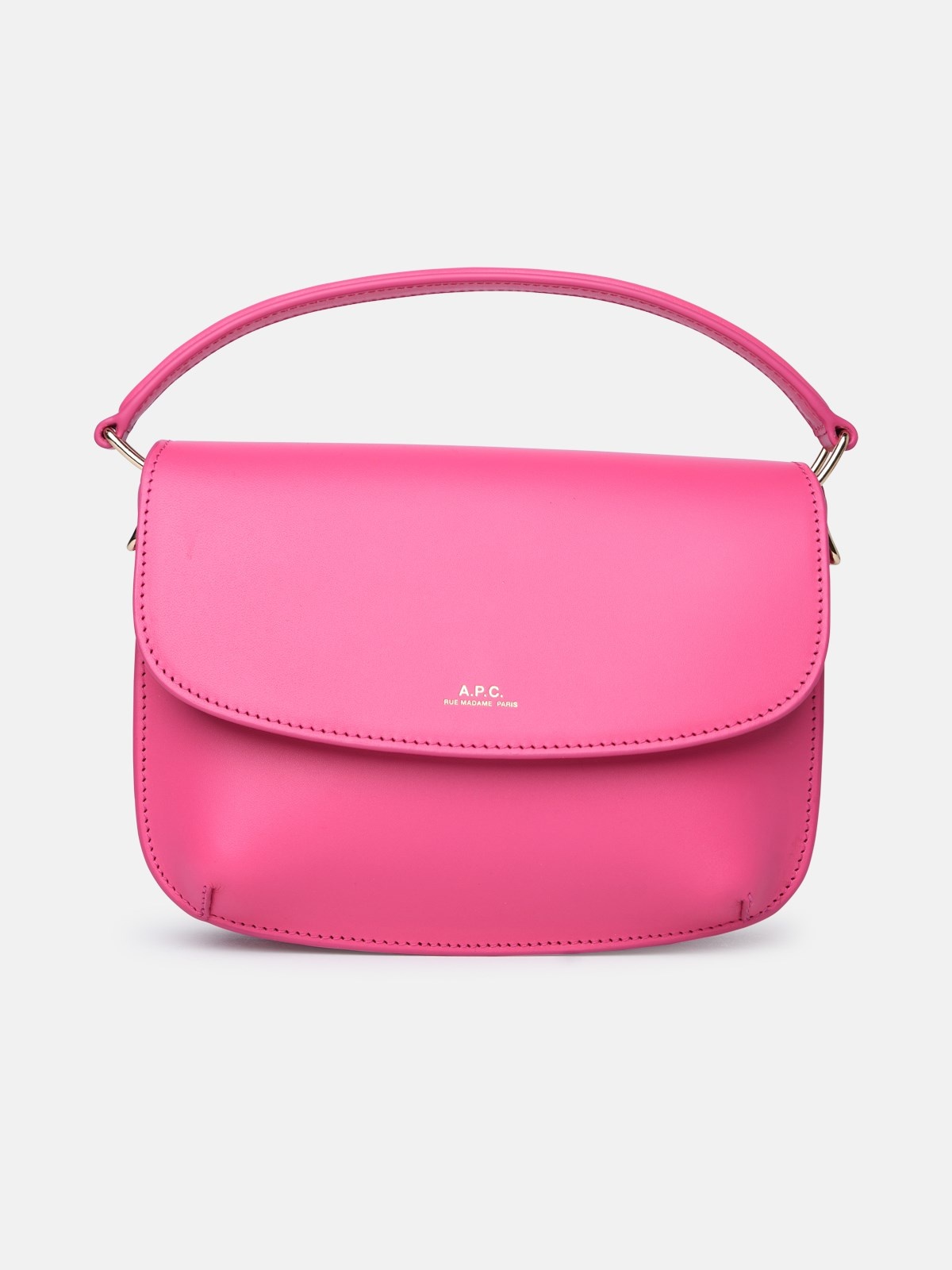 'SARAH' MINI FUCHSIA LEATHER BAG - 1