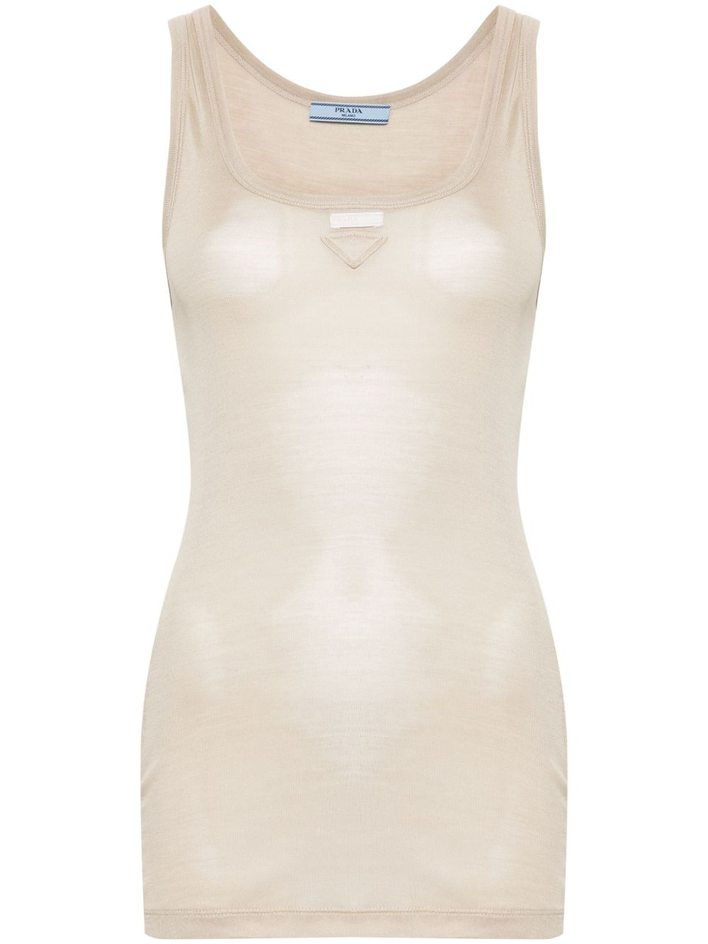 triangle-logo tank top - 1