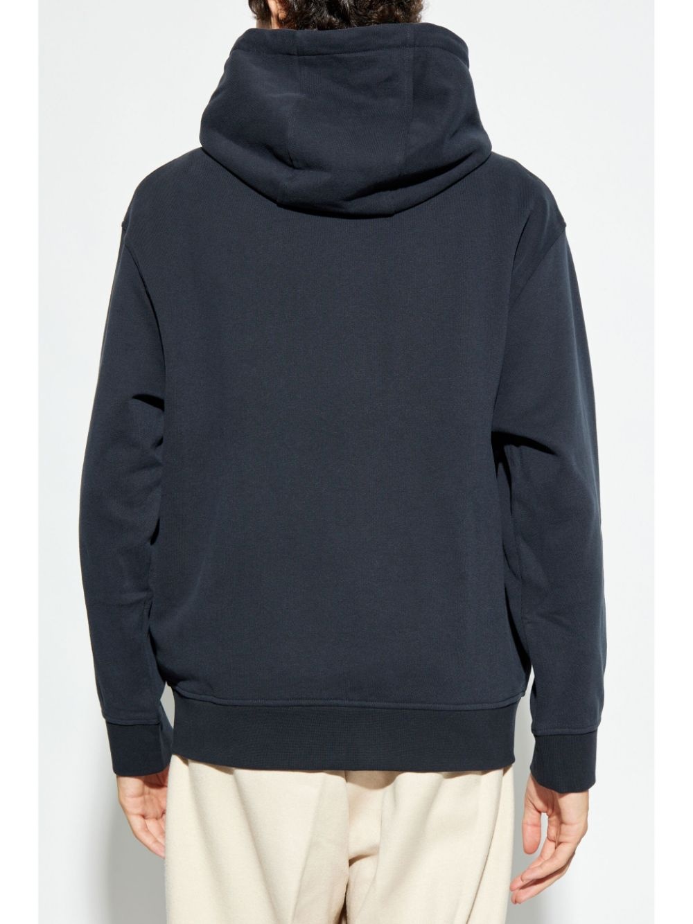 パーカー・フーディ EMPORIO ARMANI EMBROIDERED SWEATSHIRT Emporio Armani logo-embroidered Cotton Hoodie | Green | FARFETCH