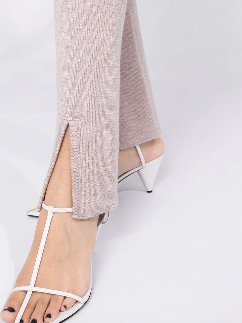 knitted front-slit leggings 3