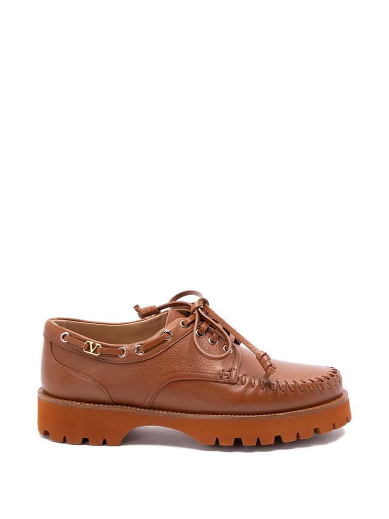 lug-sole leather boat shoes 1