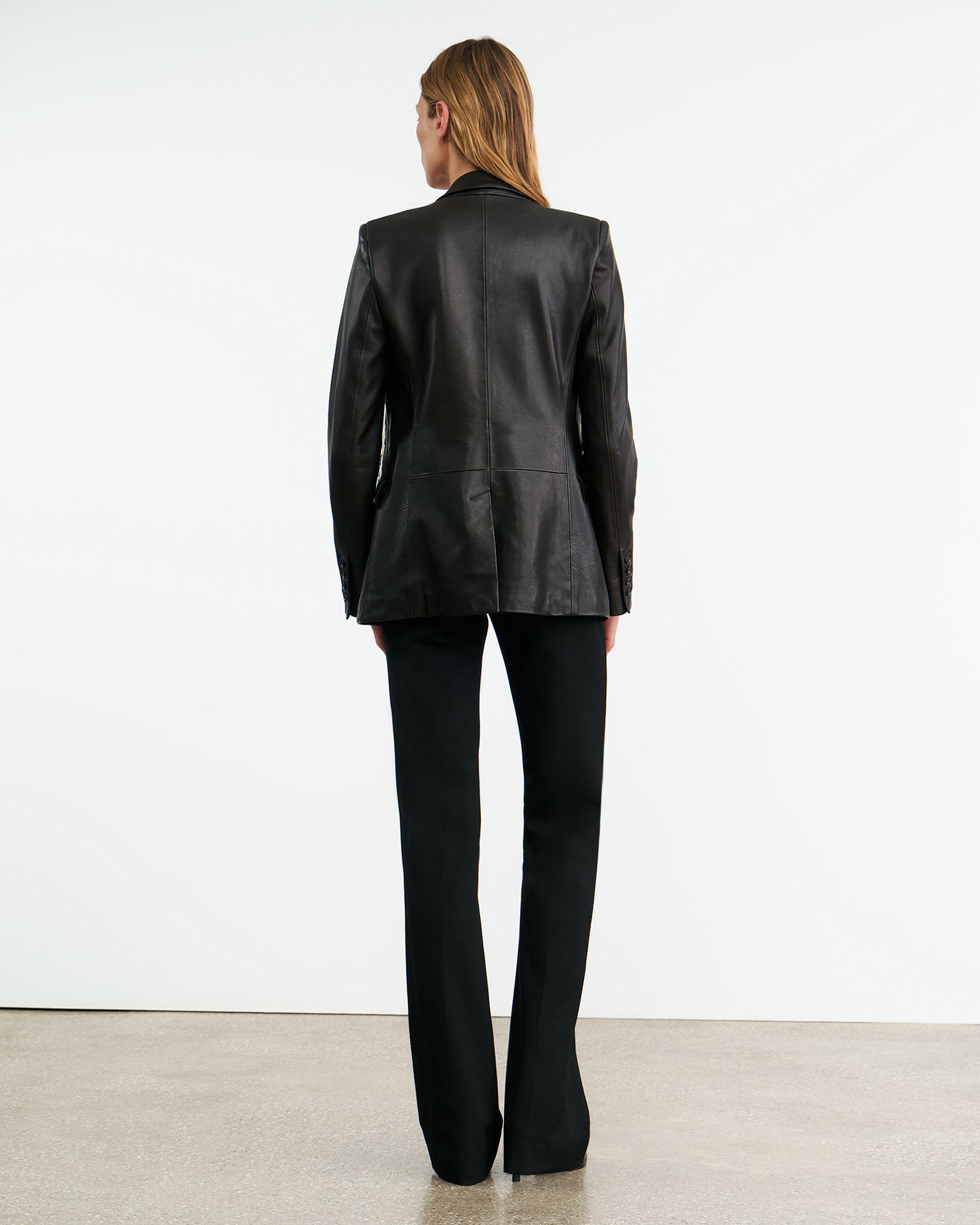 BELMONDE LEATHER TAILORED JACKET - 5