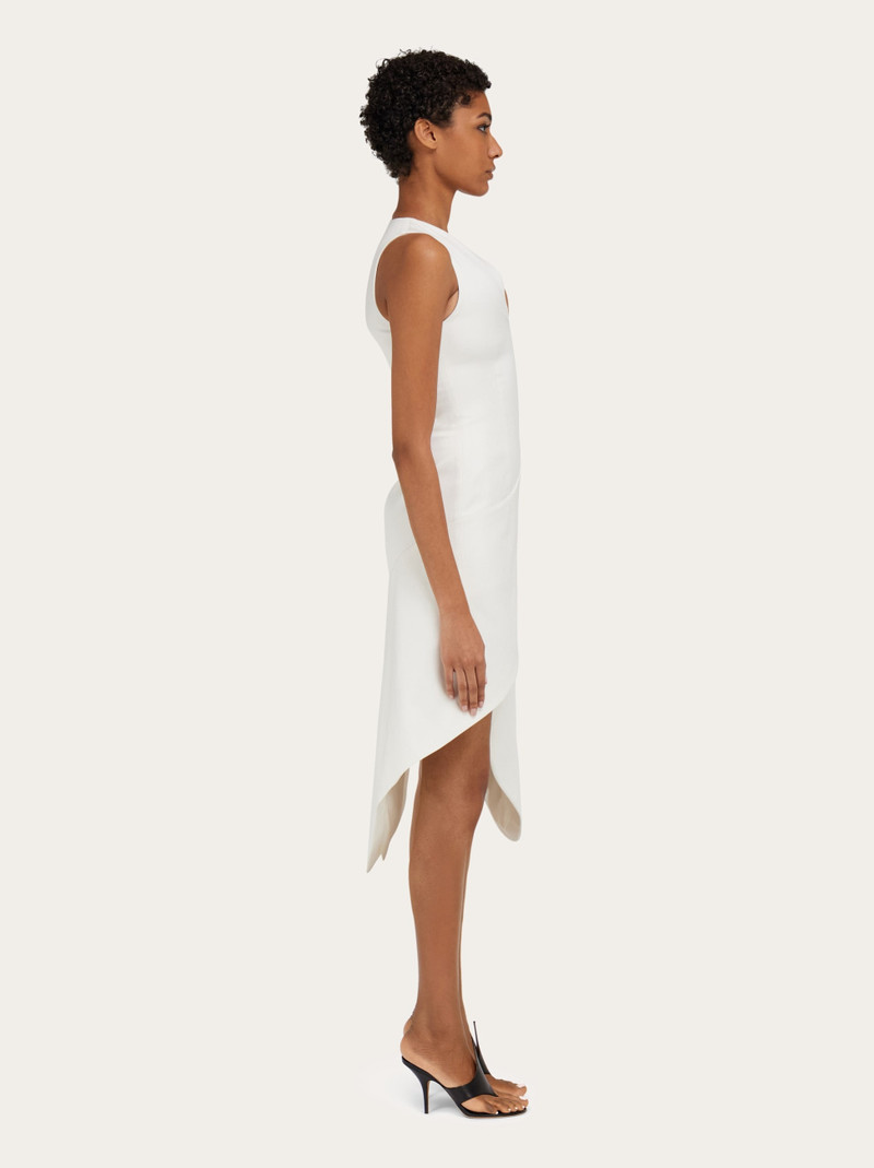 Sculptural stretch viscose dress 3