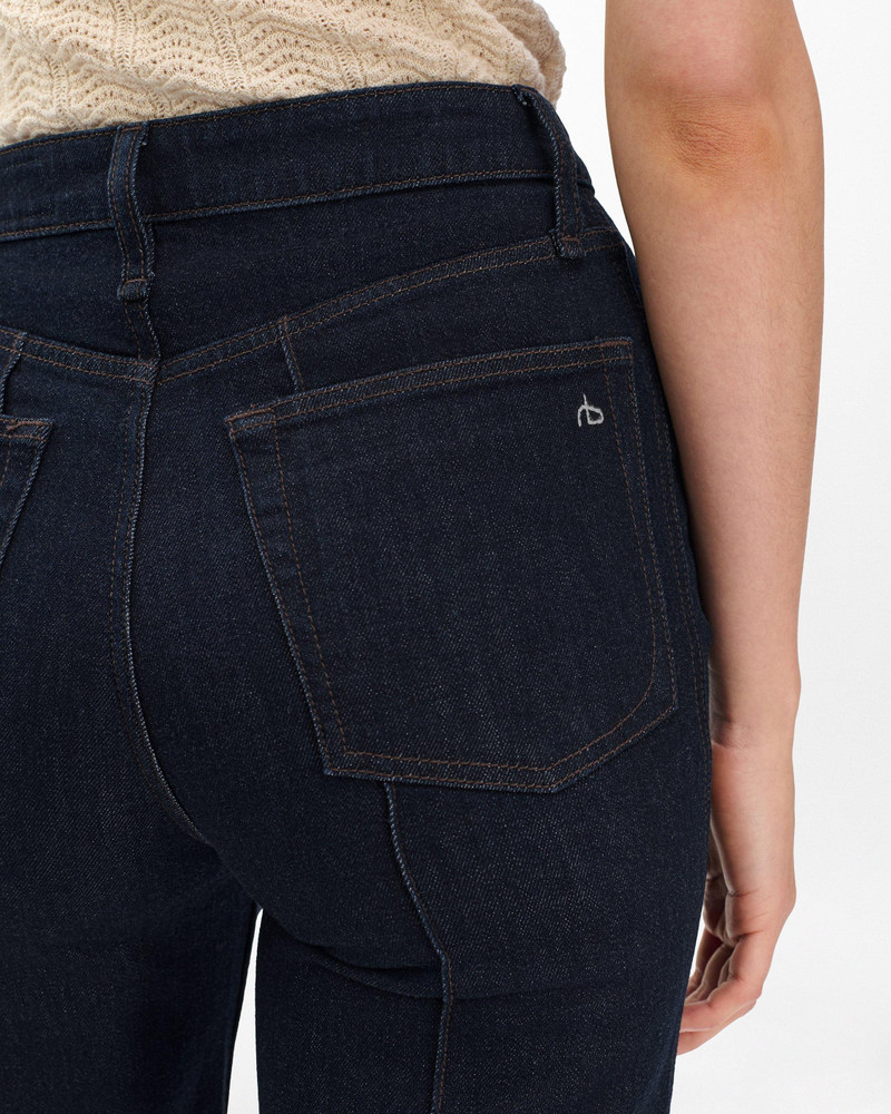 Skylar Wide-Leg Jeans Lightweight Rigid in Rinse 5