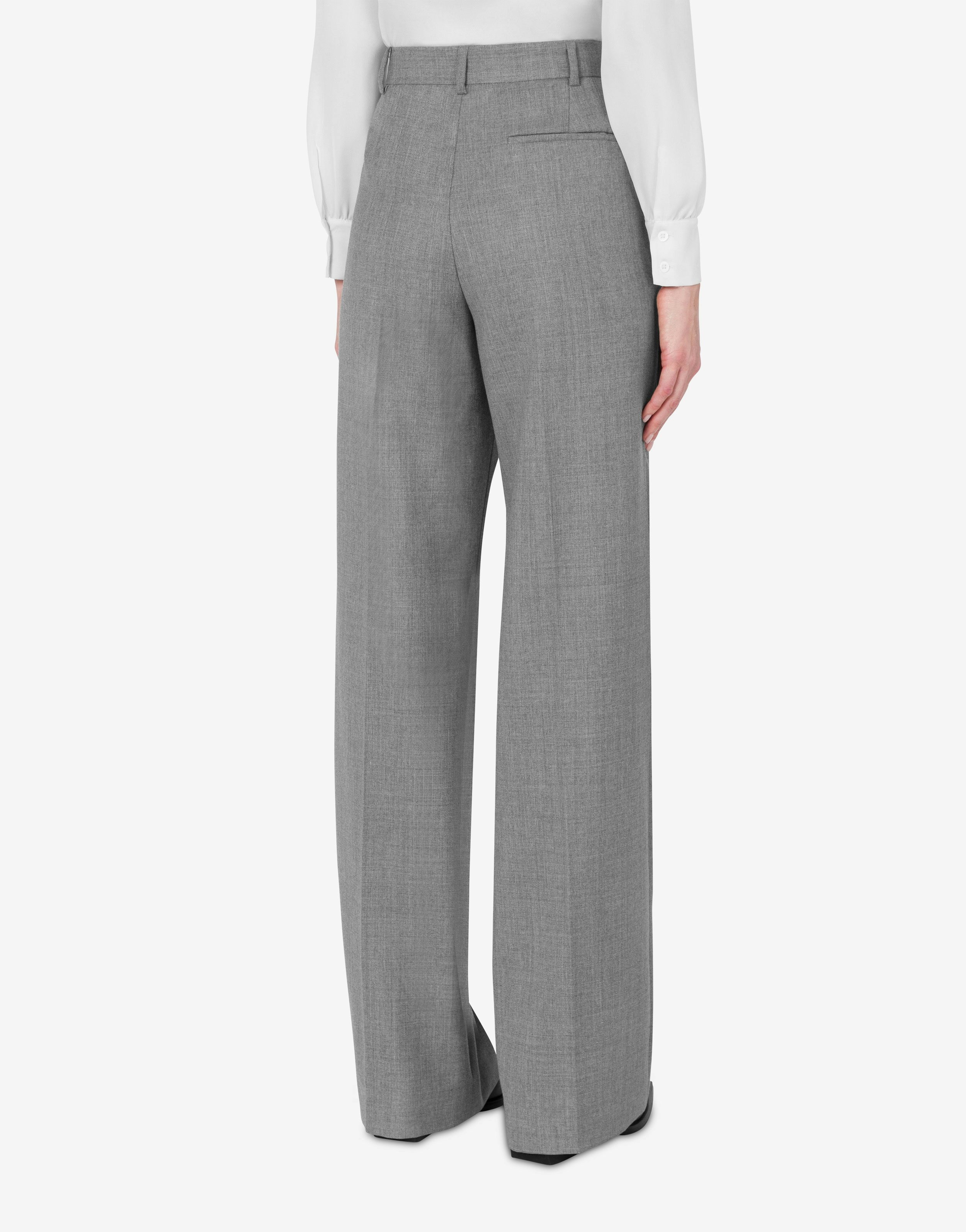 WIDE TROUSERS IN WOOLEN CLOTH - 3