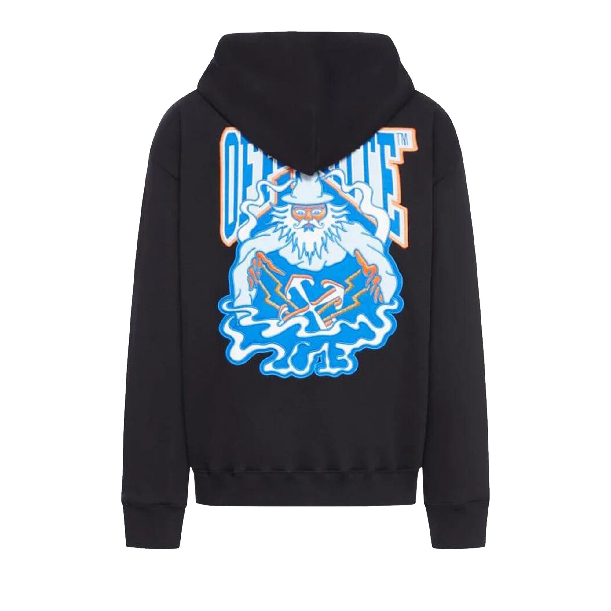 Off-White Wiz Patch Skate Hoodie 'Black/Multicolor' - 2