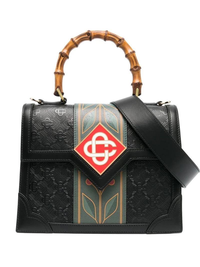 Jeanne 로고 잡아당기기 tote 부대 1
