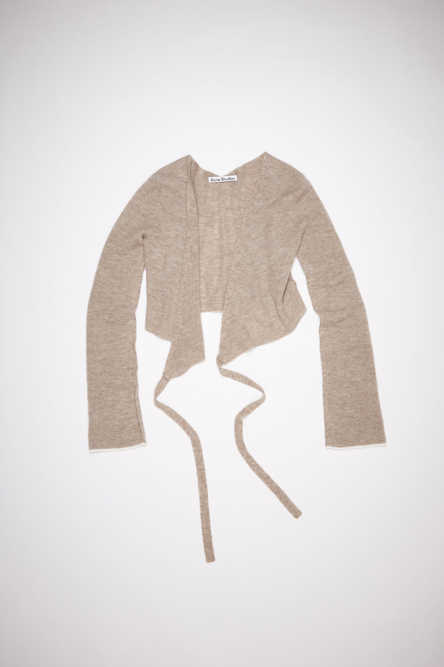 Wrap cardigan - Mushroom beige - 4