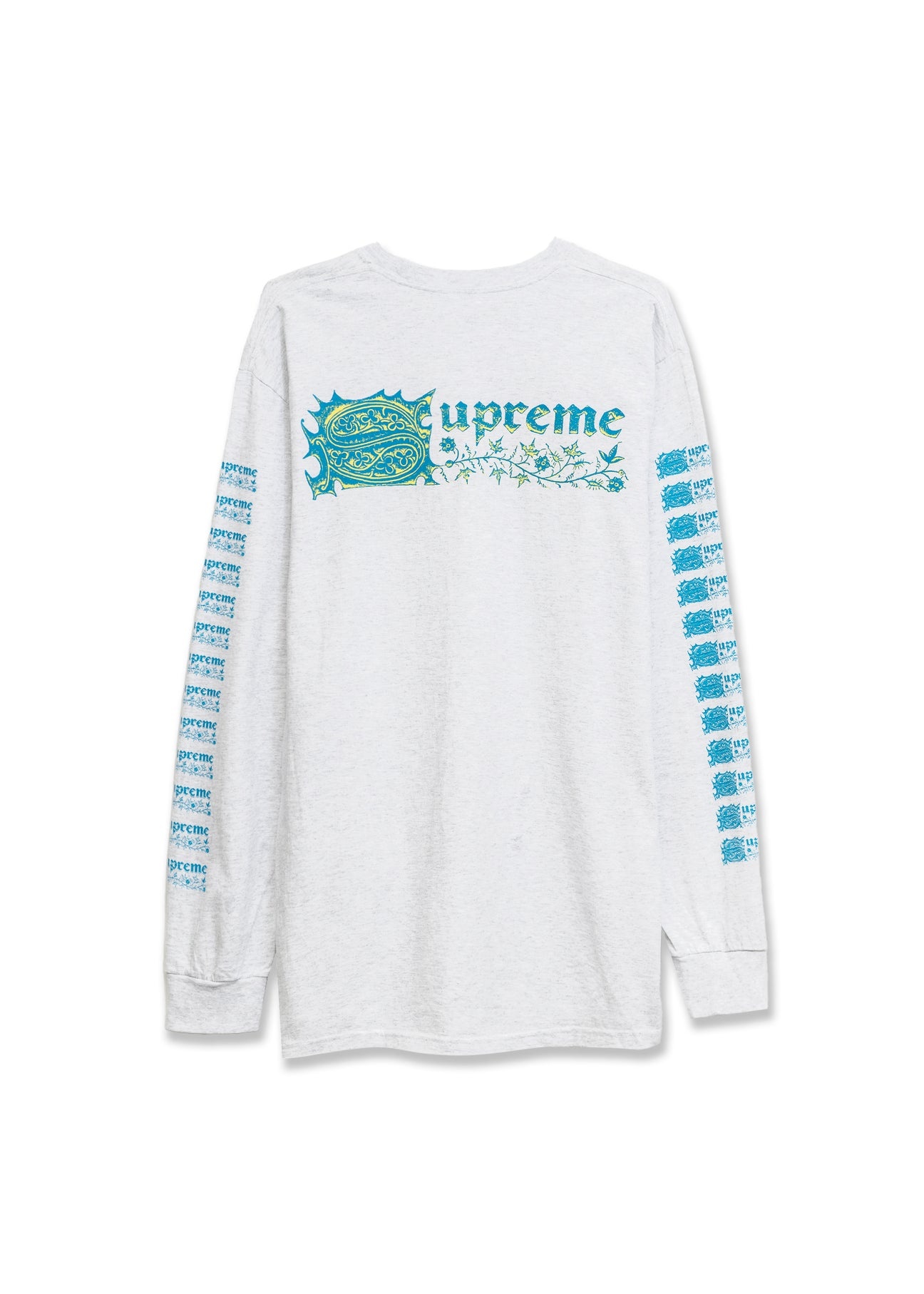 Supreme Grey Long Sleeves T-Shirt - 2