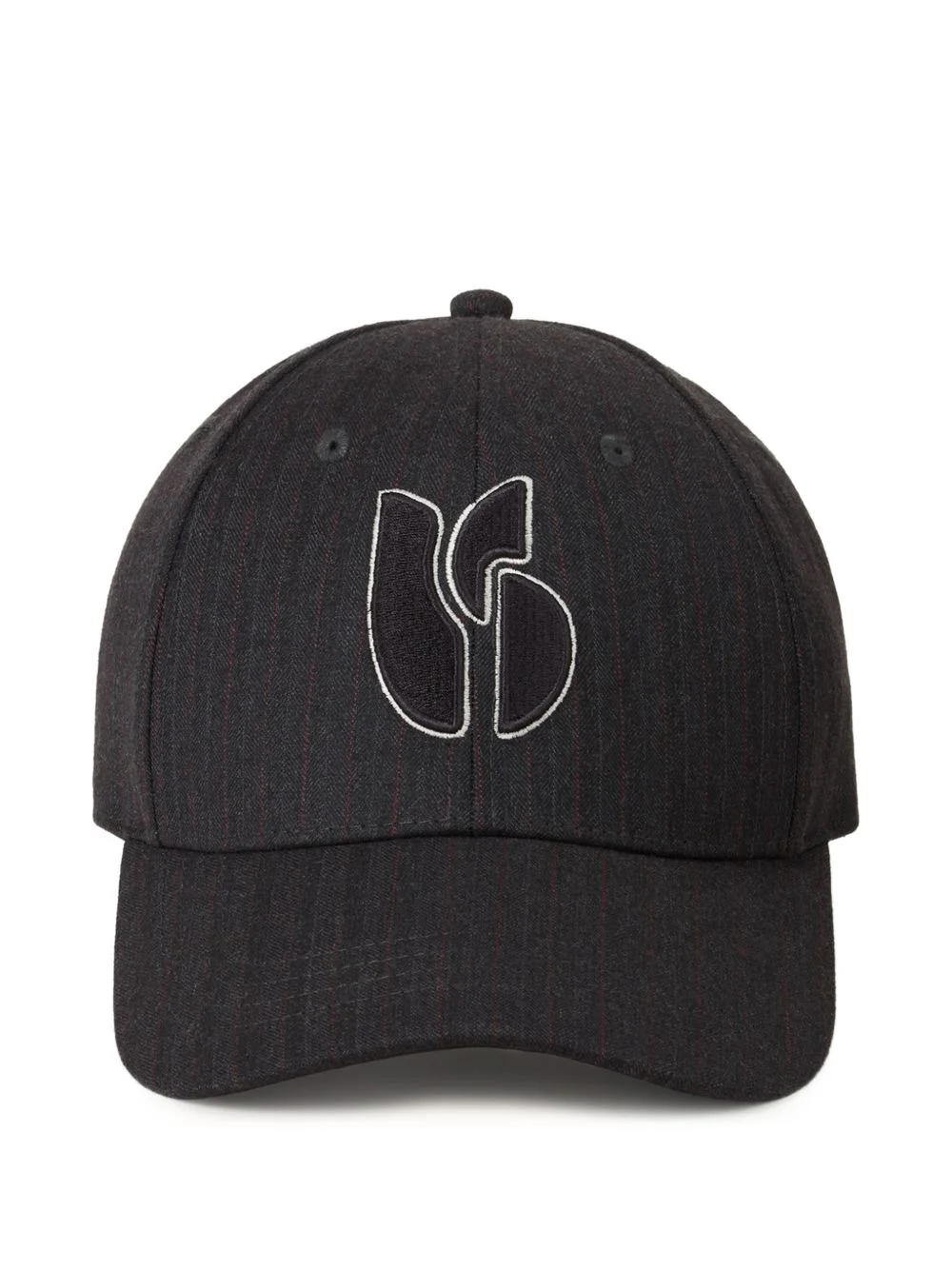 Harow pinstripe-pattern logo-embroidery cap - 1