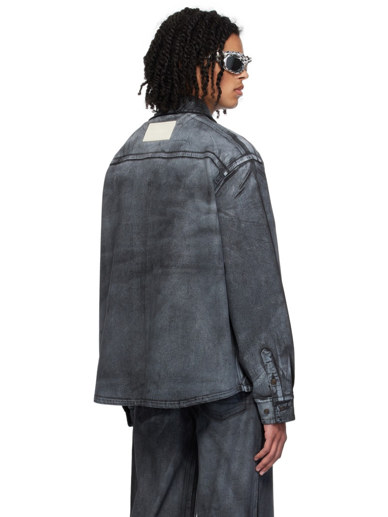 Black Oversized Denim Shirt 3