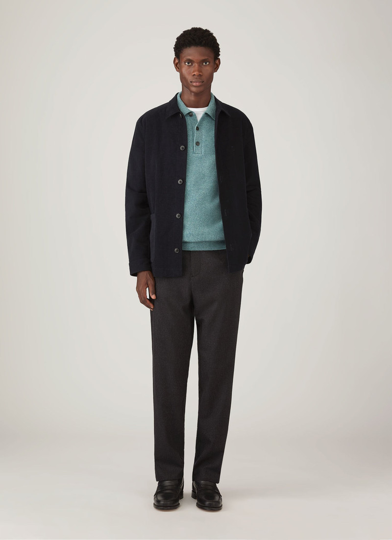 Sunspel Lambswool Polo Shirt outlook