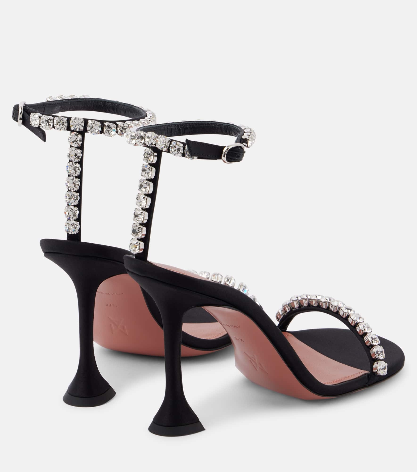 Gigi 95 embellished satin sandals - 2