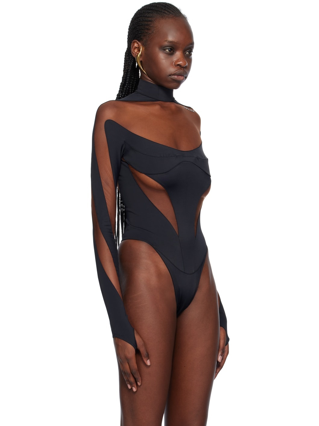 Black Illusion Bodysuit - 4