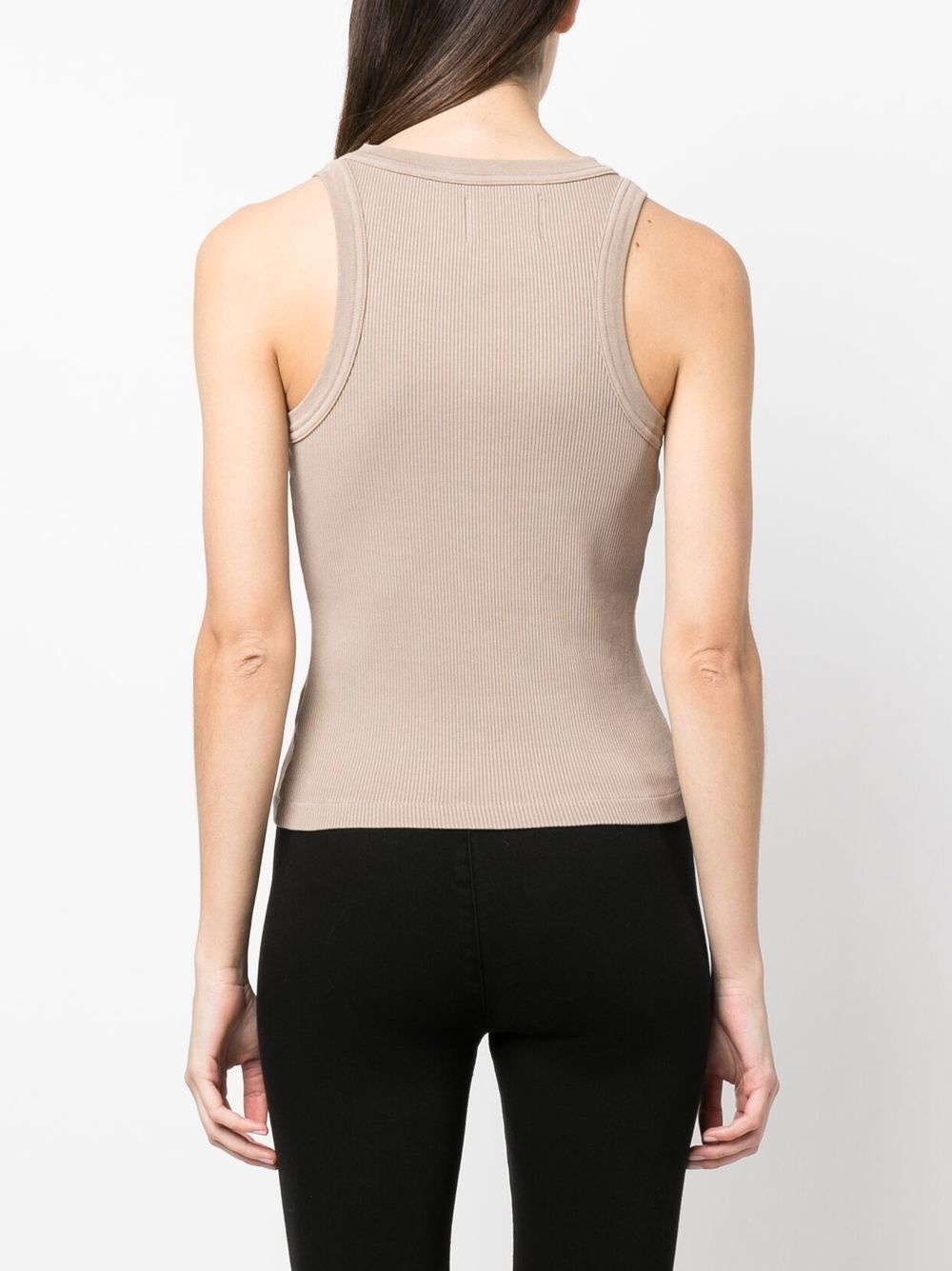 sleeveless ribbed top - 4