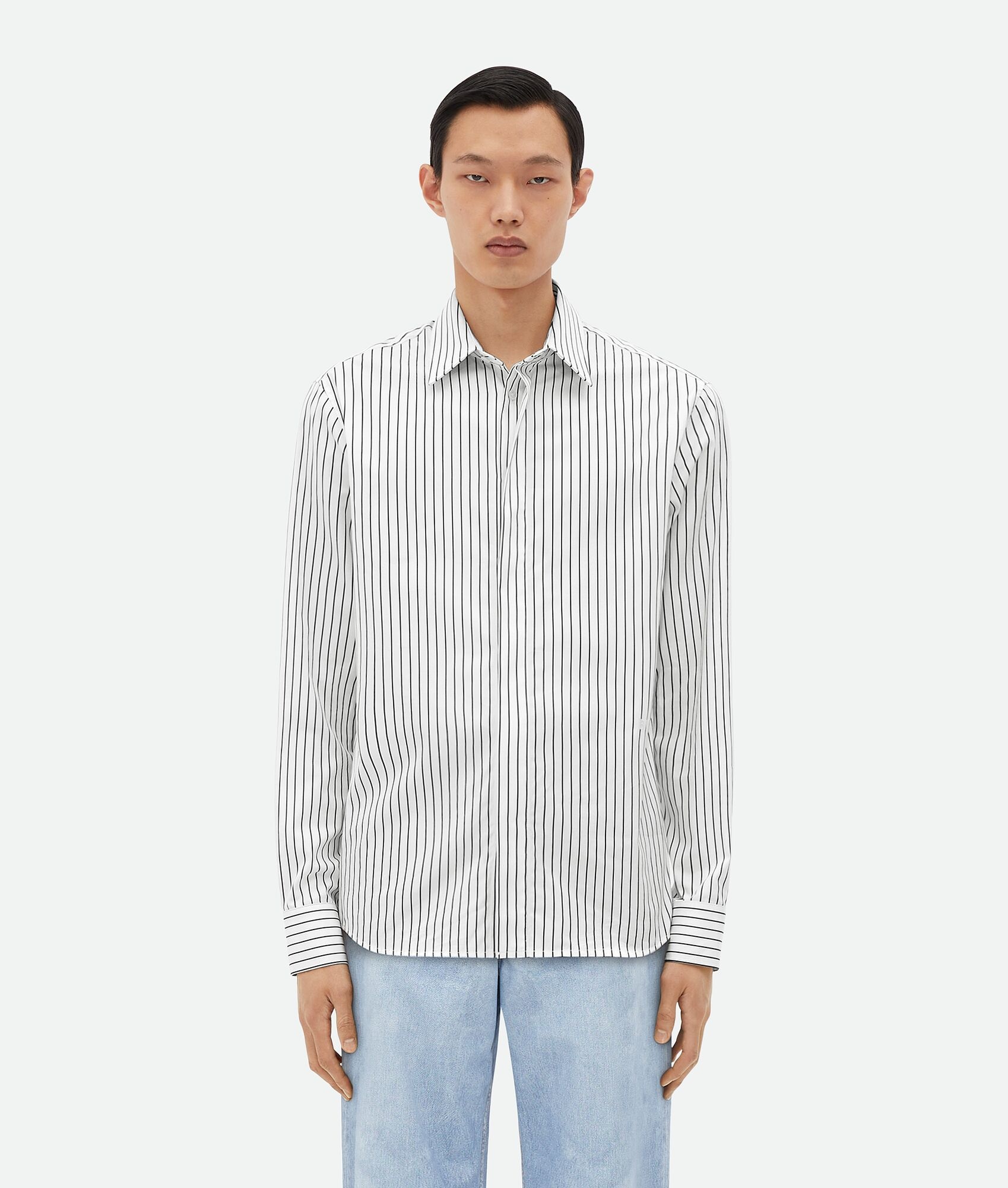 Pinstripe Poplin Shirt - 1