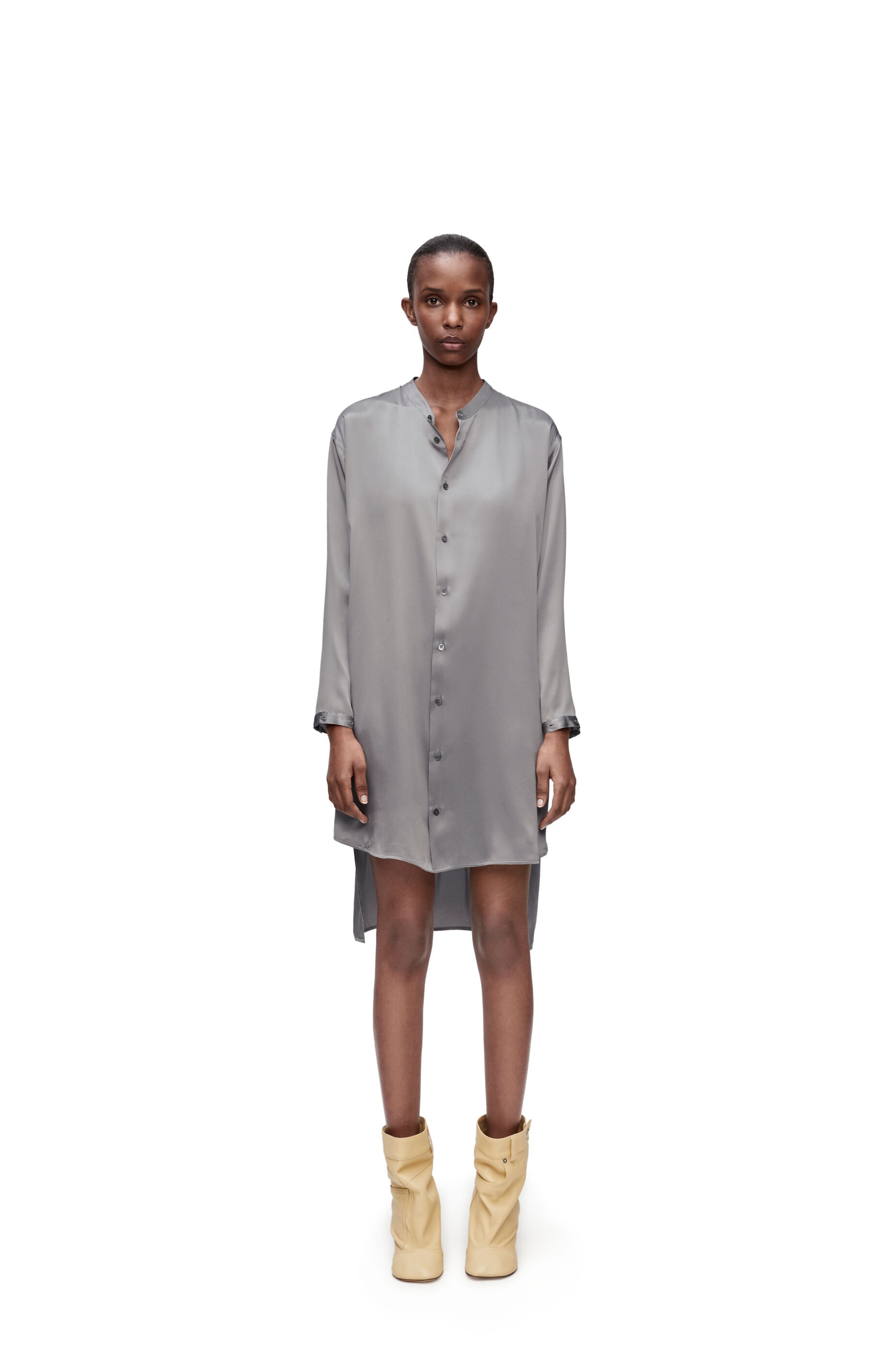Loewe Deconstructed shirt dress in silk | REVERSIBLE