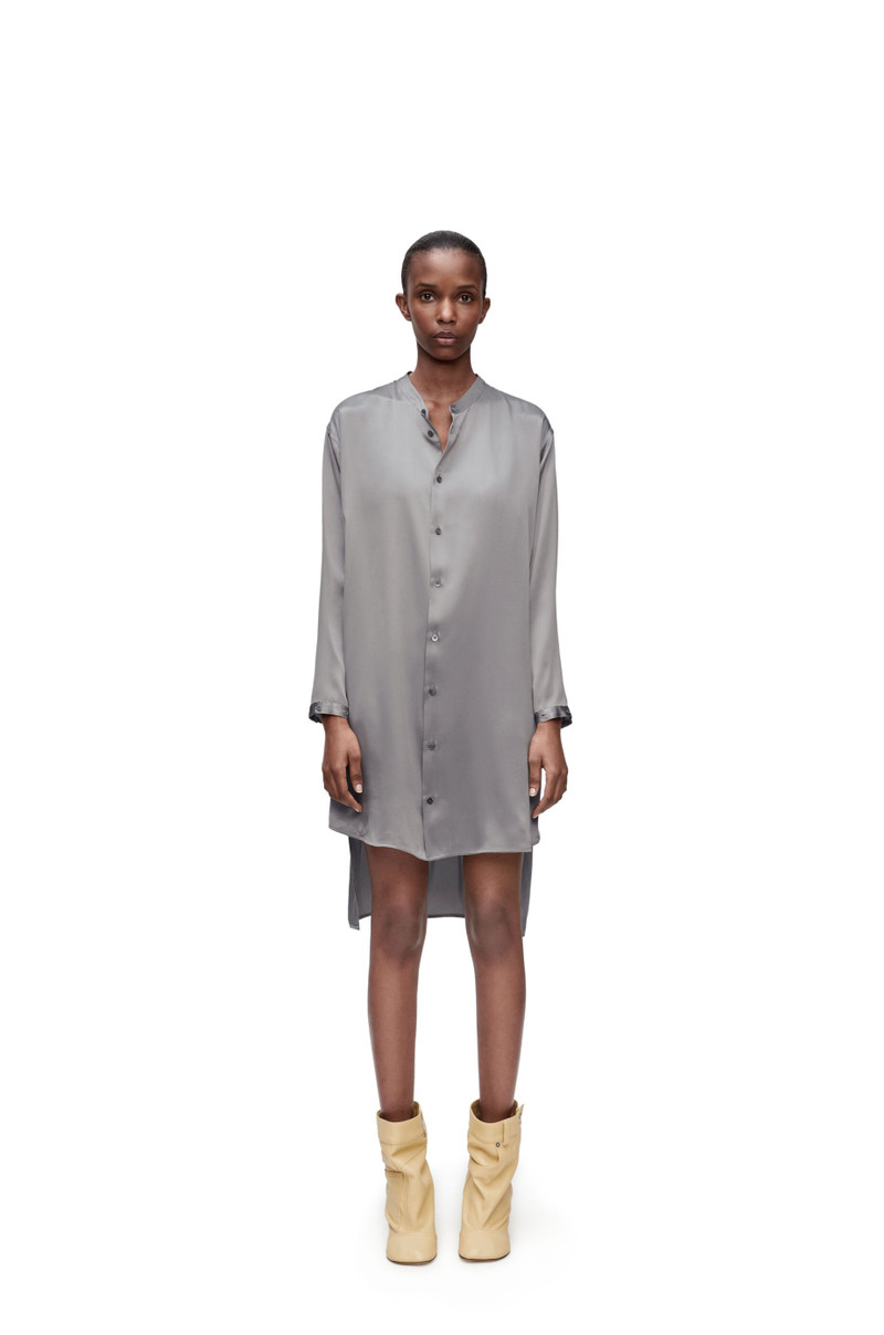 Loewe Deconstructed shirt dress in silk outlook