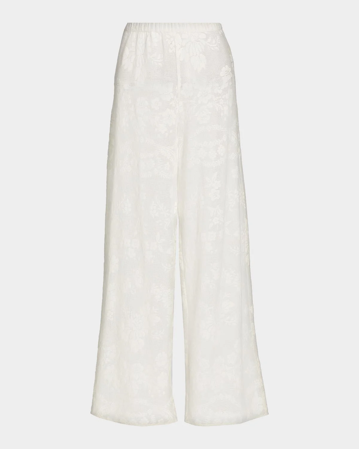 Jessia Cotton-Blend Wide-Leg Pants - 1
