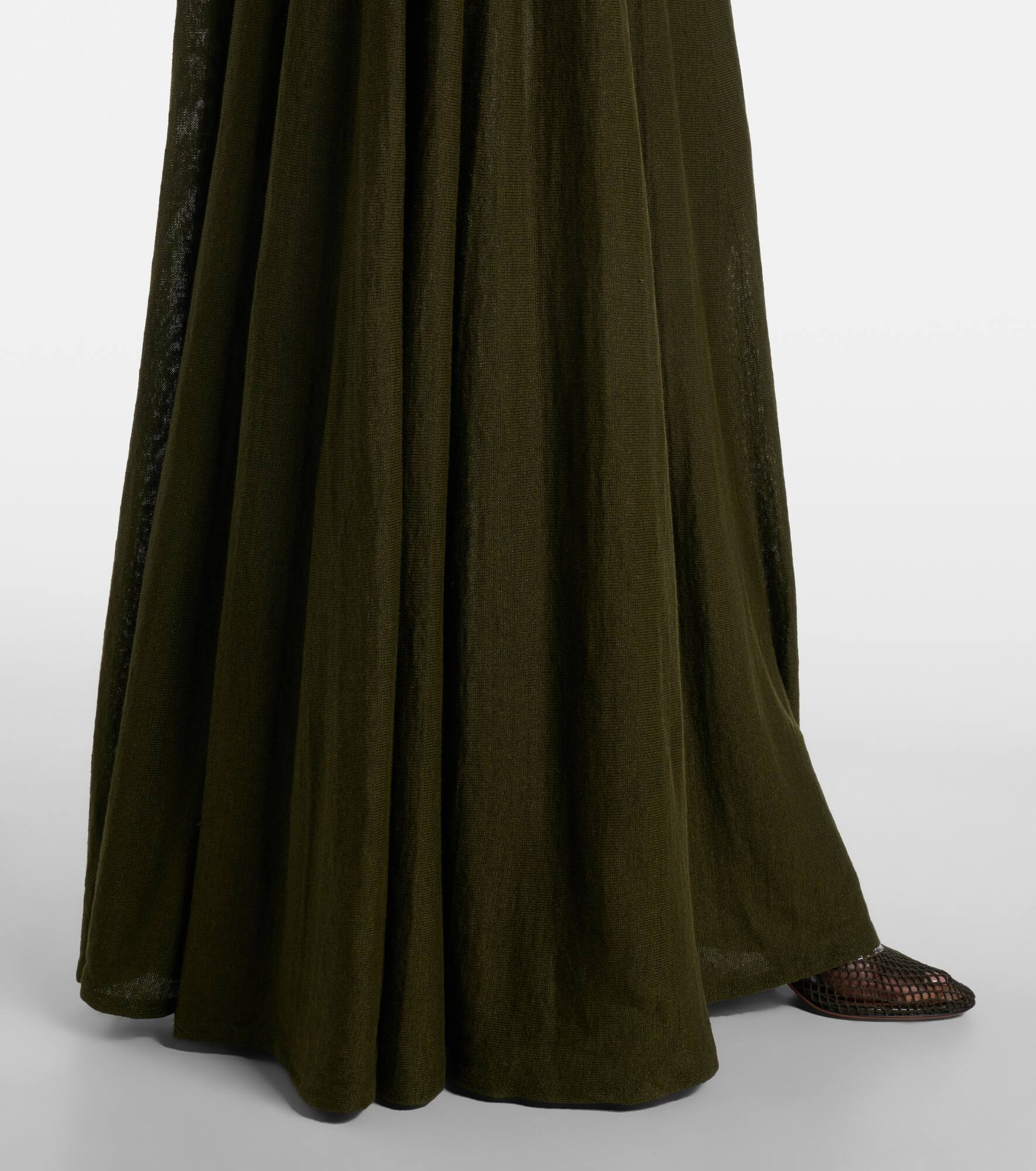 Linen-blend bustier dress - 5