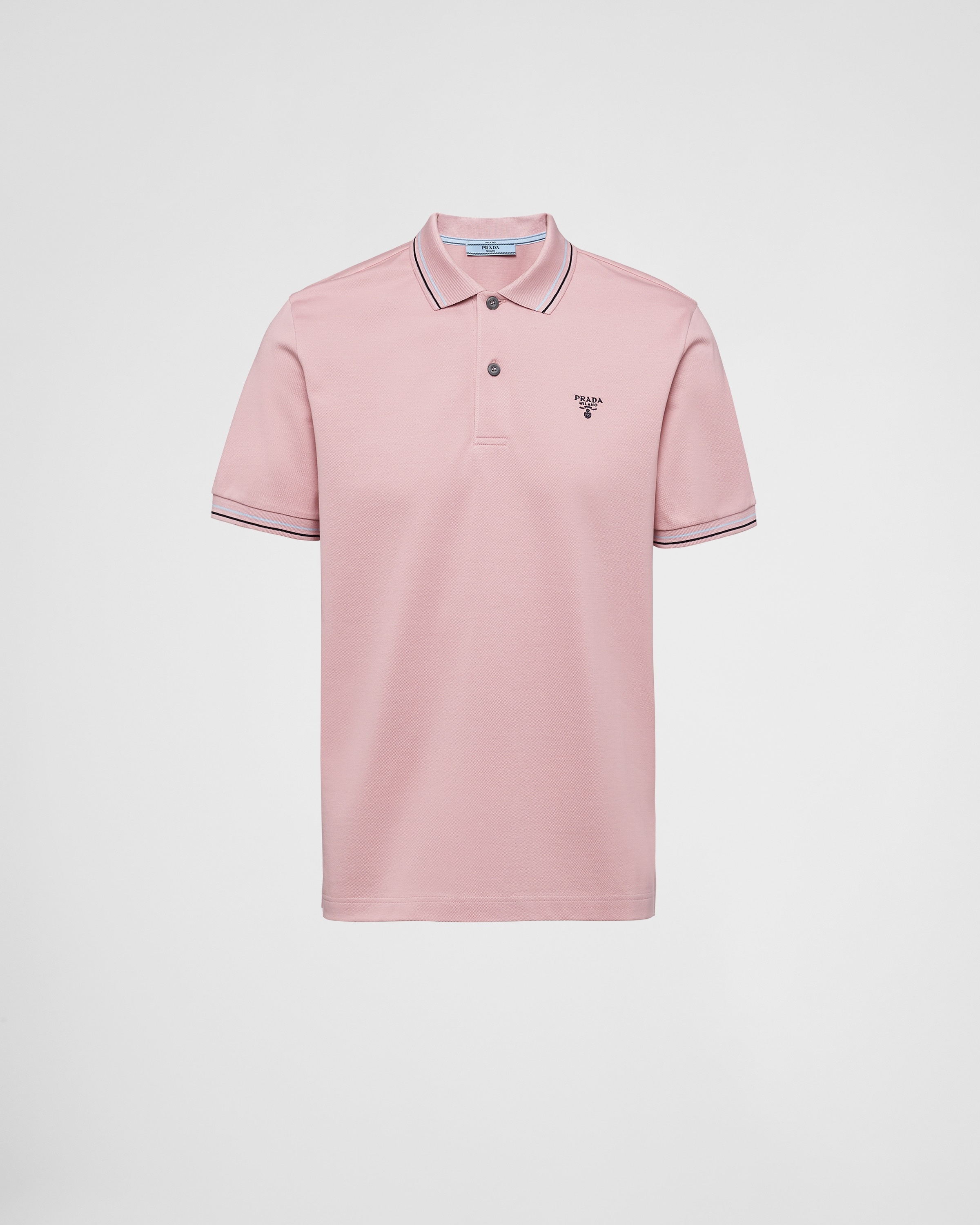 Cotton piqué polo shirt - 1