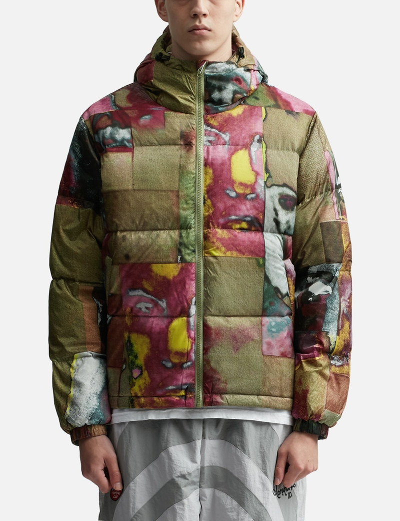 PRINTED FACES COLLAGE PUFFER JACKET 3