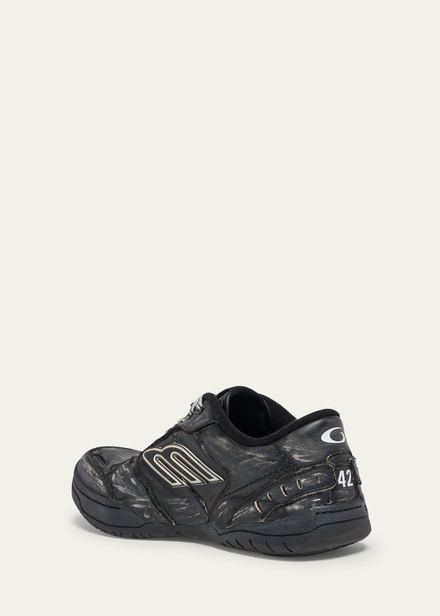 Men's Hamptons Calfskin Low-Top Sneakers - 4