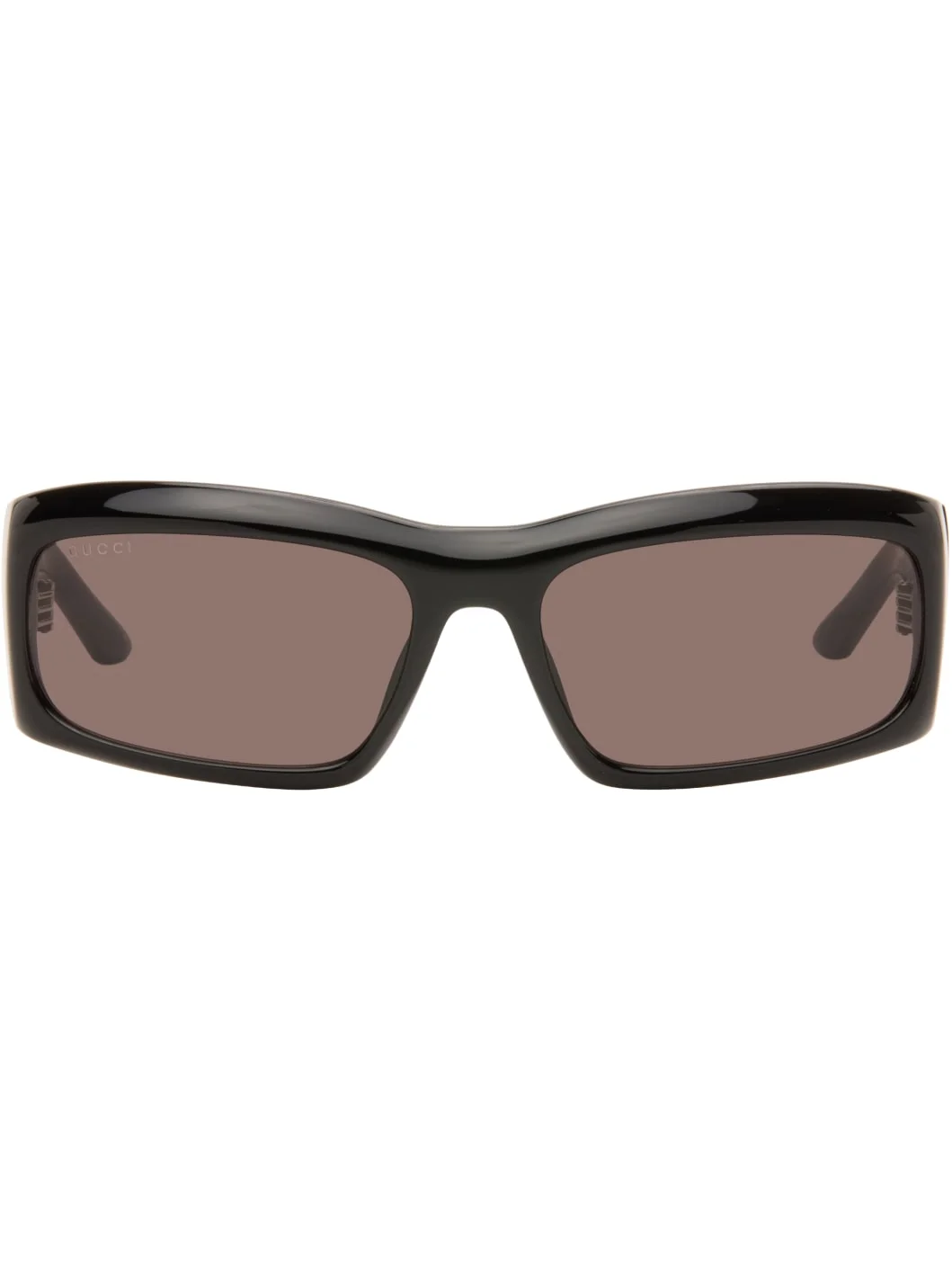 Black Rectangular Frame Sunglasses - 1