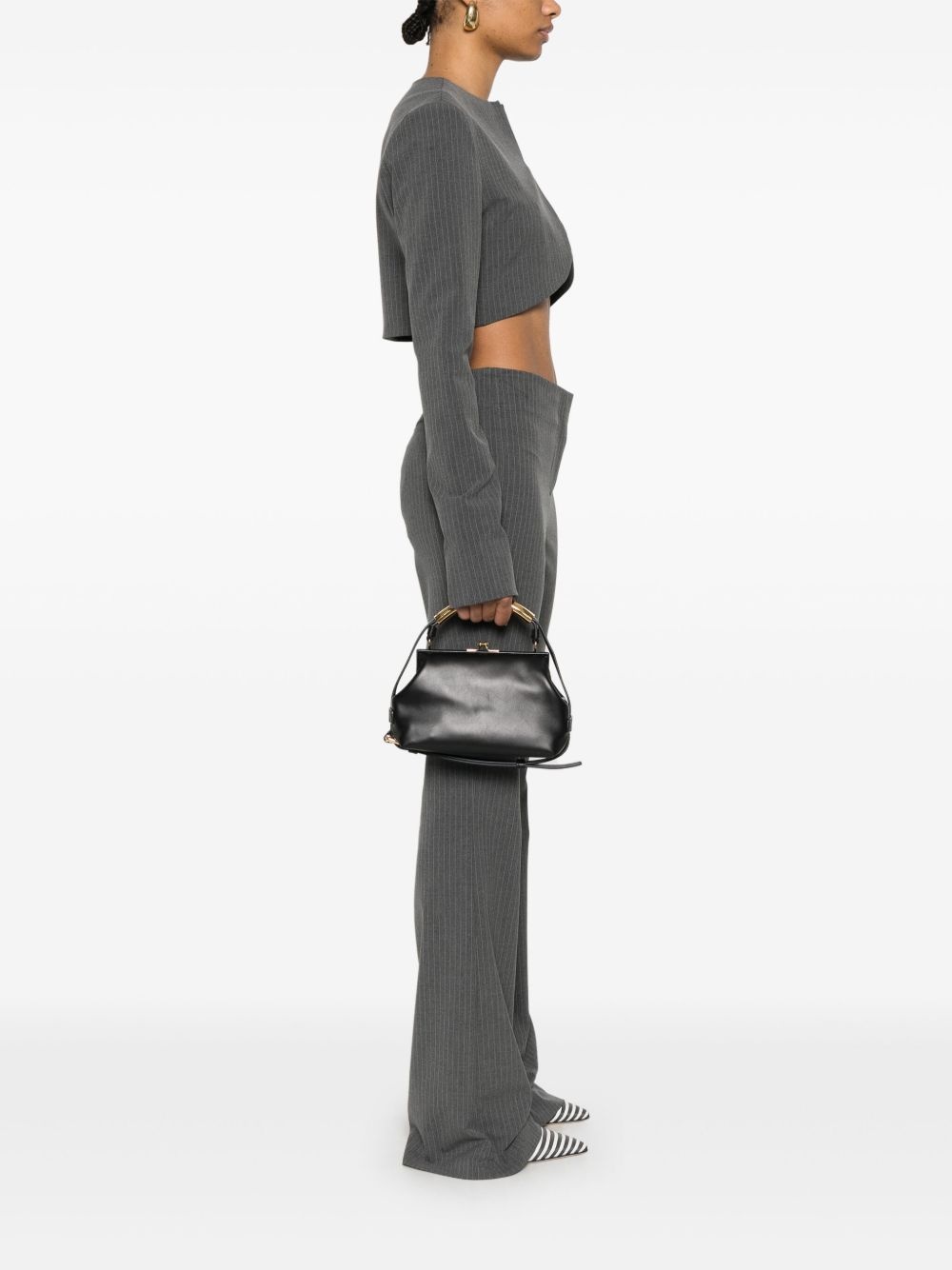 leather tote bag - 2