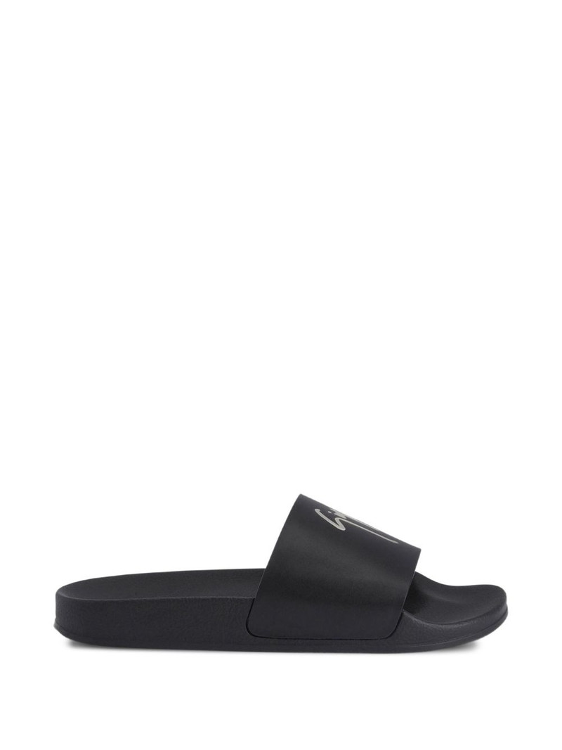 Brett logo-embellished slides 4