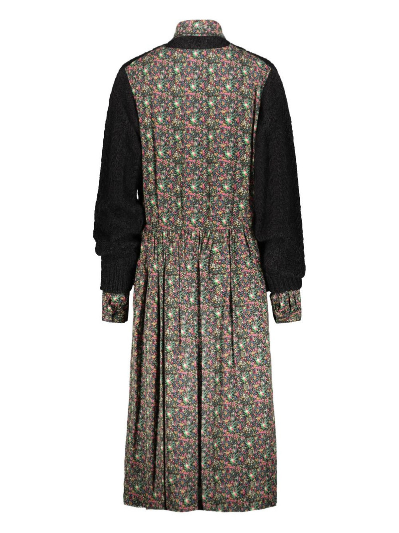 Junya Watanabe floral knit midi dress outlook