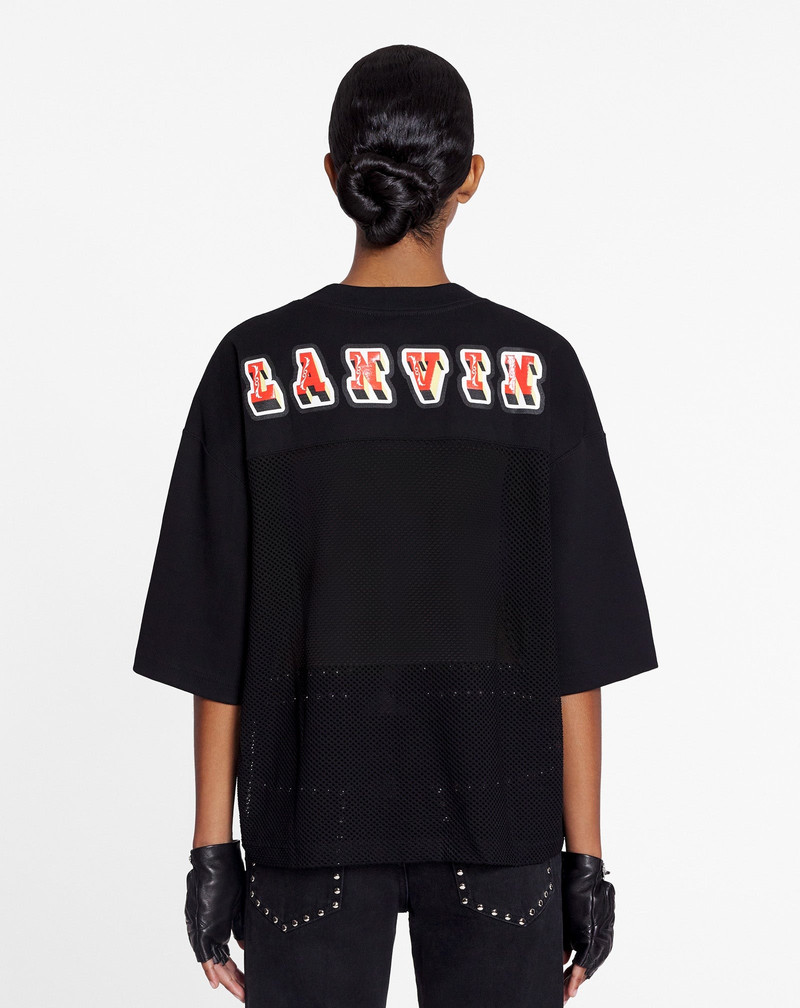 LANVIN X FUTURE LOOSE-FIT MESH T-SHIRT 6