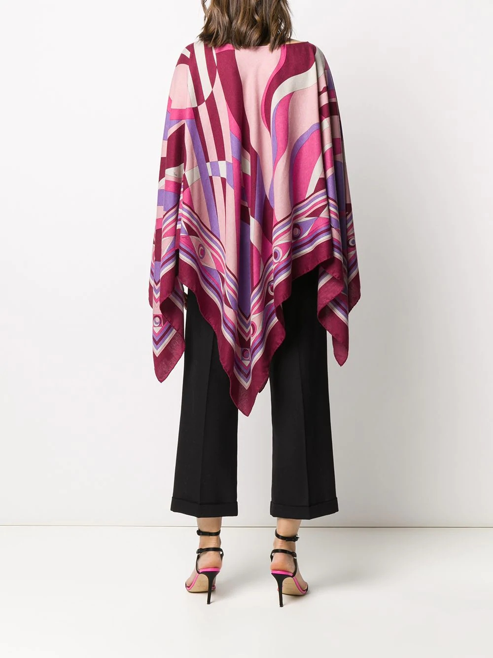 Occhi-print poncho - 4