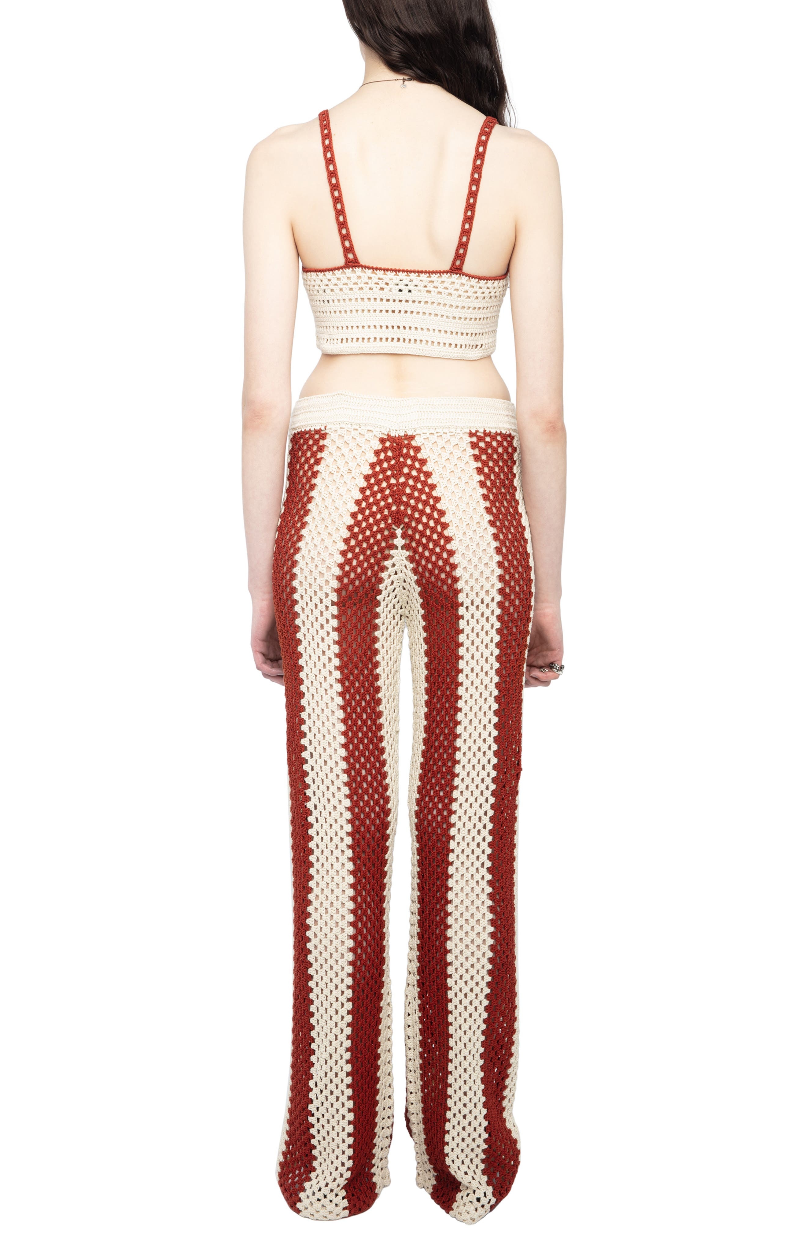 Zadig & Voltaire Taly Crochet Crop Tank in Judo at Nordstrom - 6
