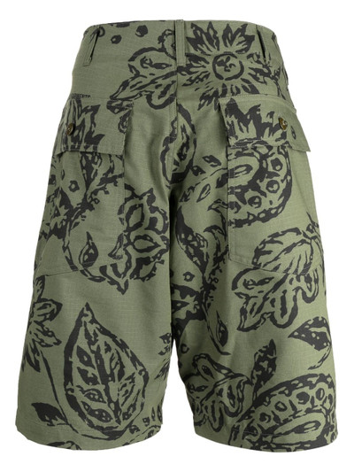 Engineered Garments Fatigue floral-print bermuda shorts outlook