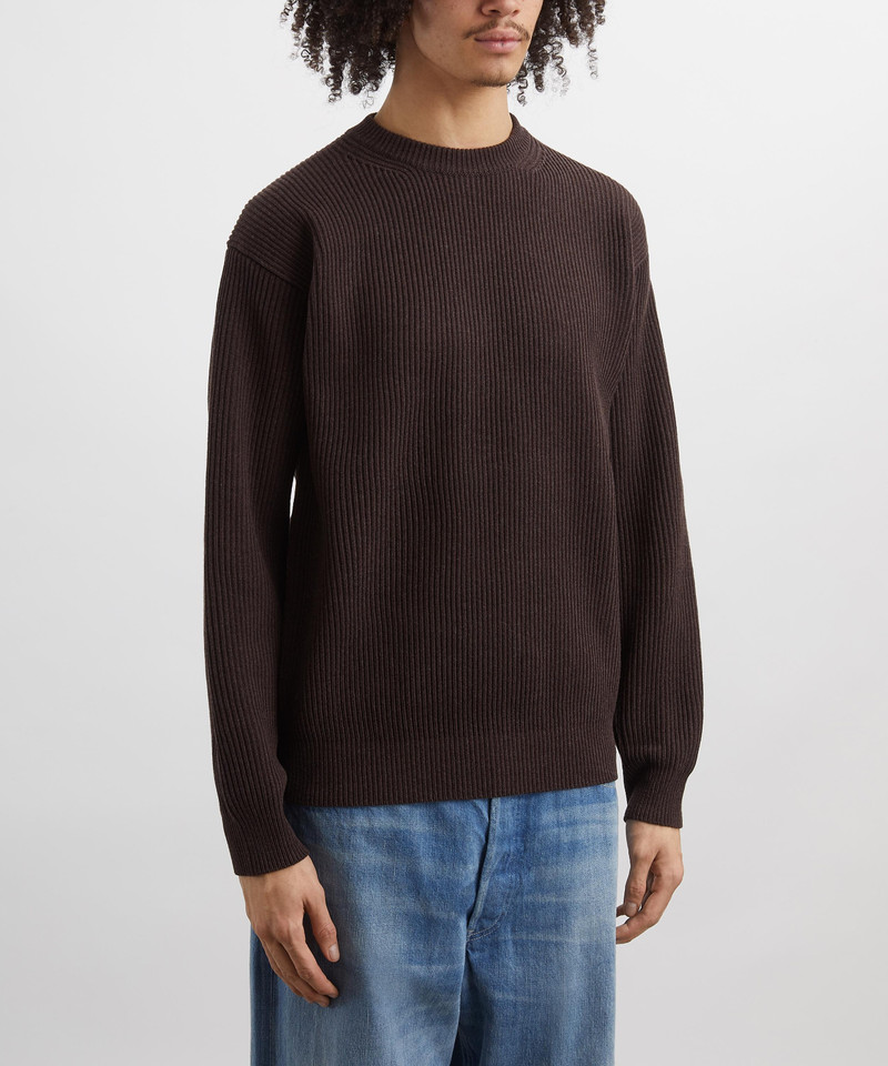 AURALEE Super-Fine Wool Rib-Knit Polo outlook
