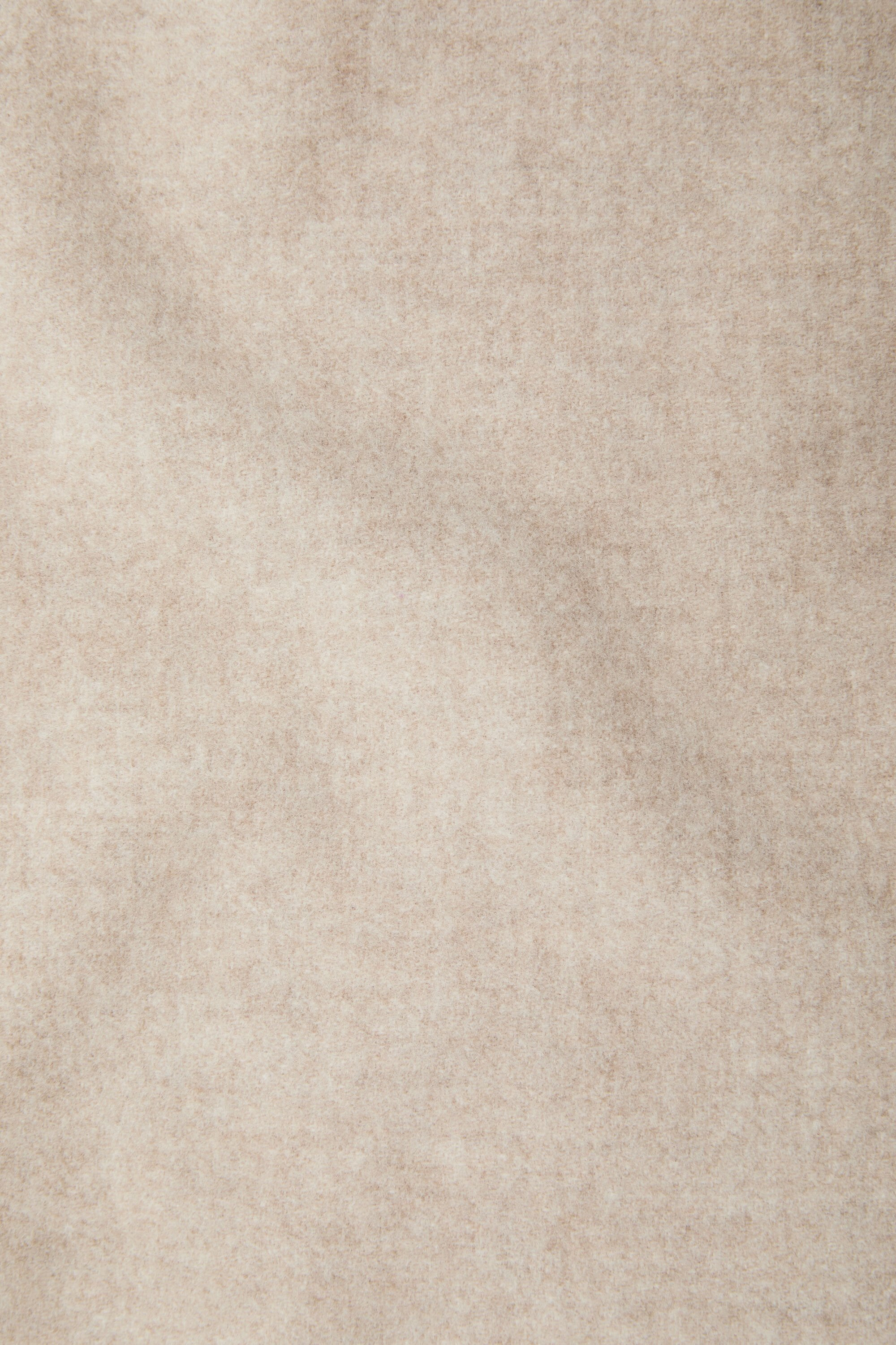 Fringe wool scarf - skinny - Oatmeal melange - 5