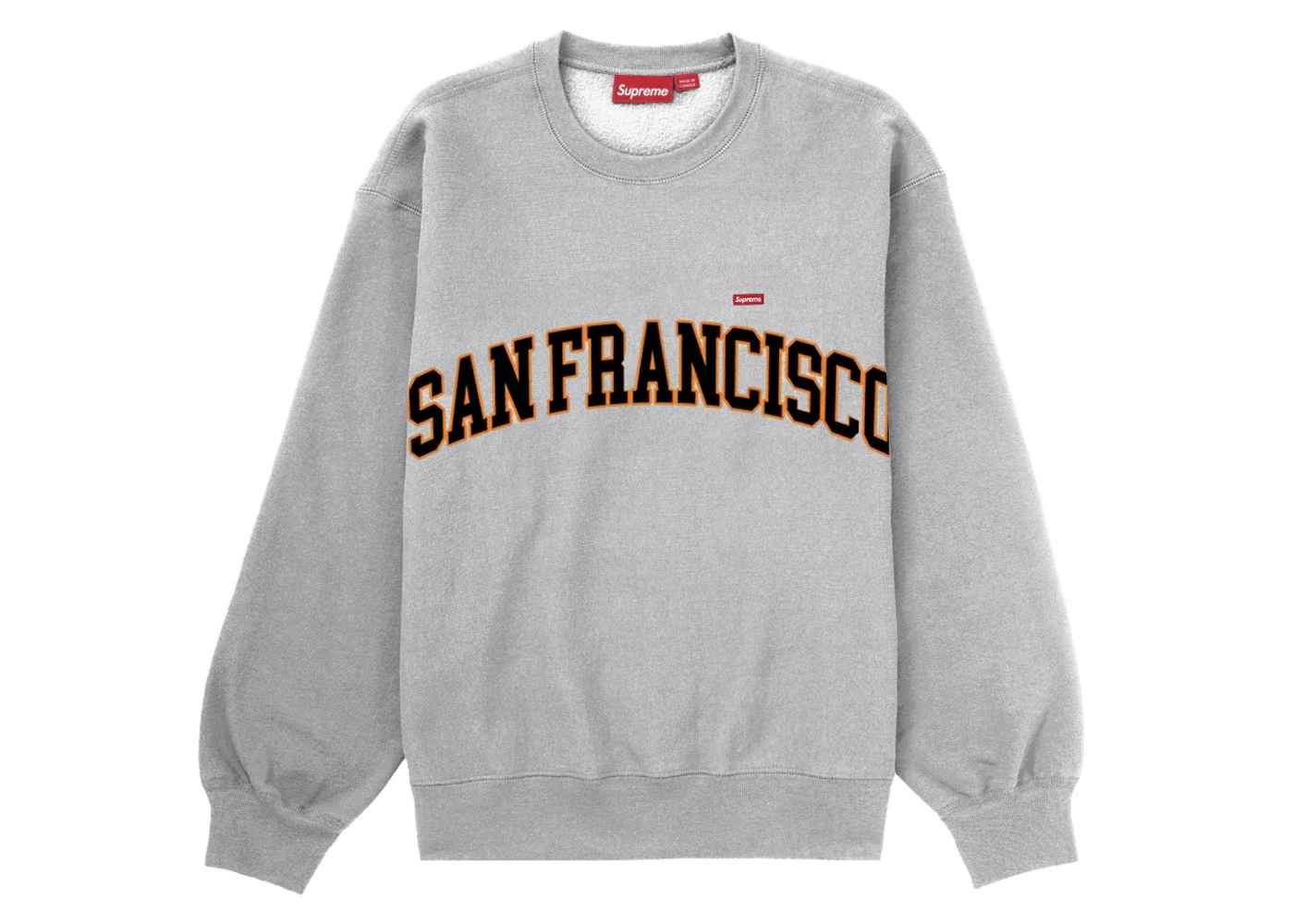 Supreme Supreme San Francisco Shop Small Box Crewneck Heather Grey 