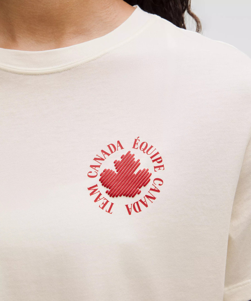 Team Canada Women's Cotton Jersey Graphic T-Shirt *COC Logo 7